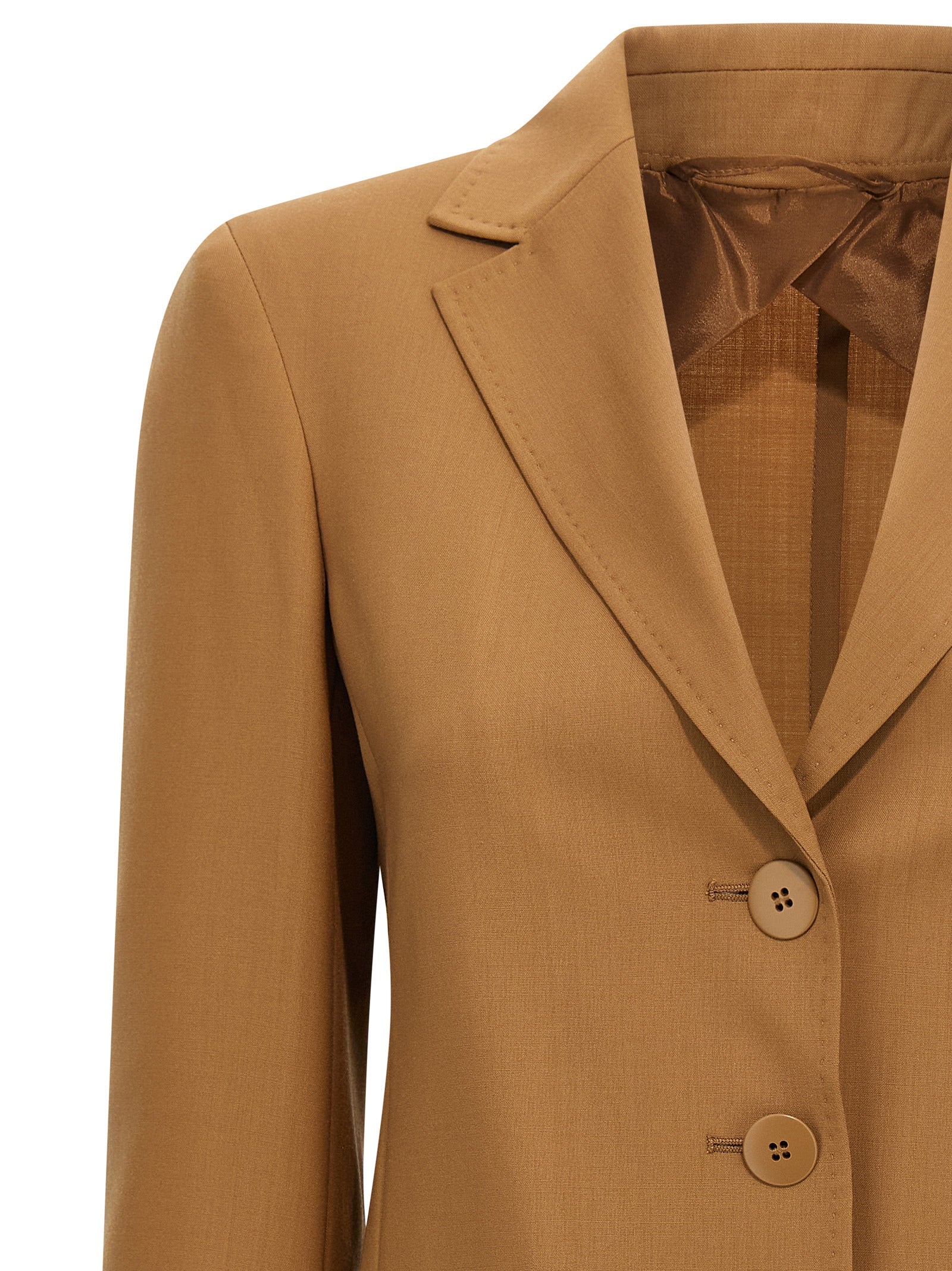 Max Mara Brown Virgin Wool Women's Blazer