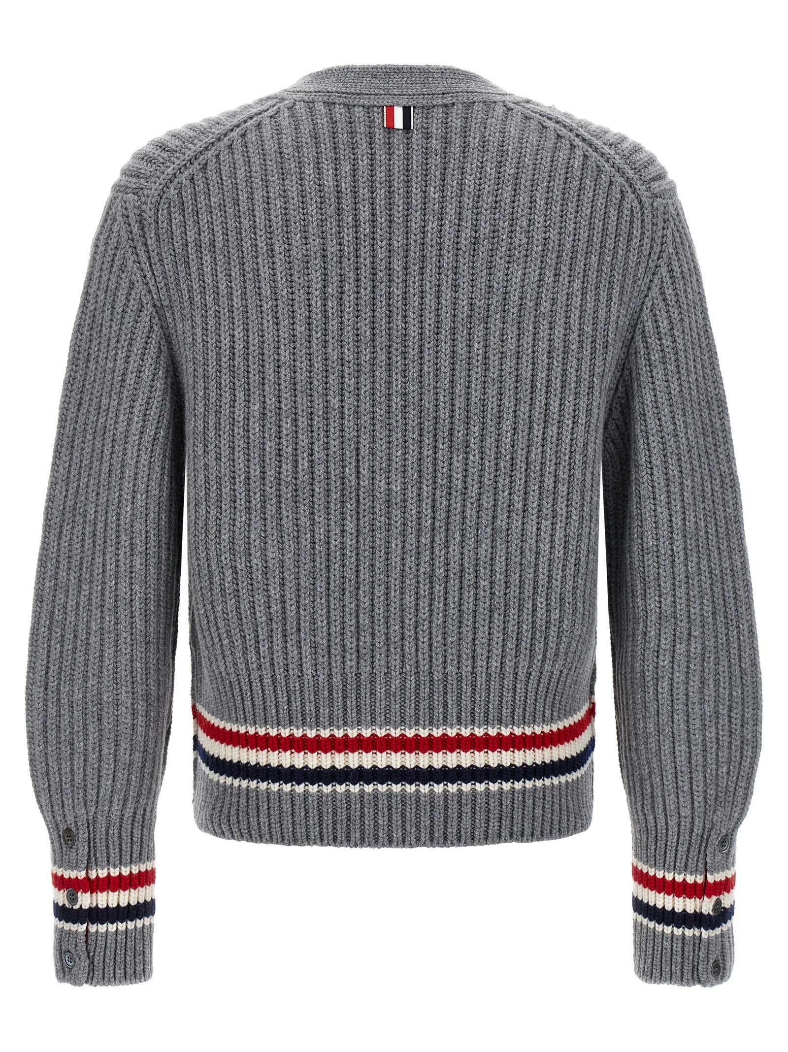 Thom Browne Gray Cashmere Men's Cardigan