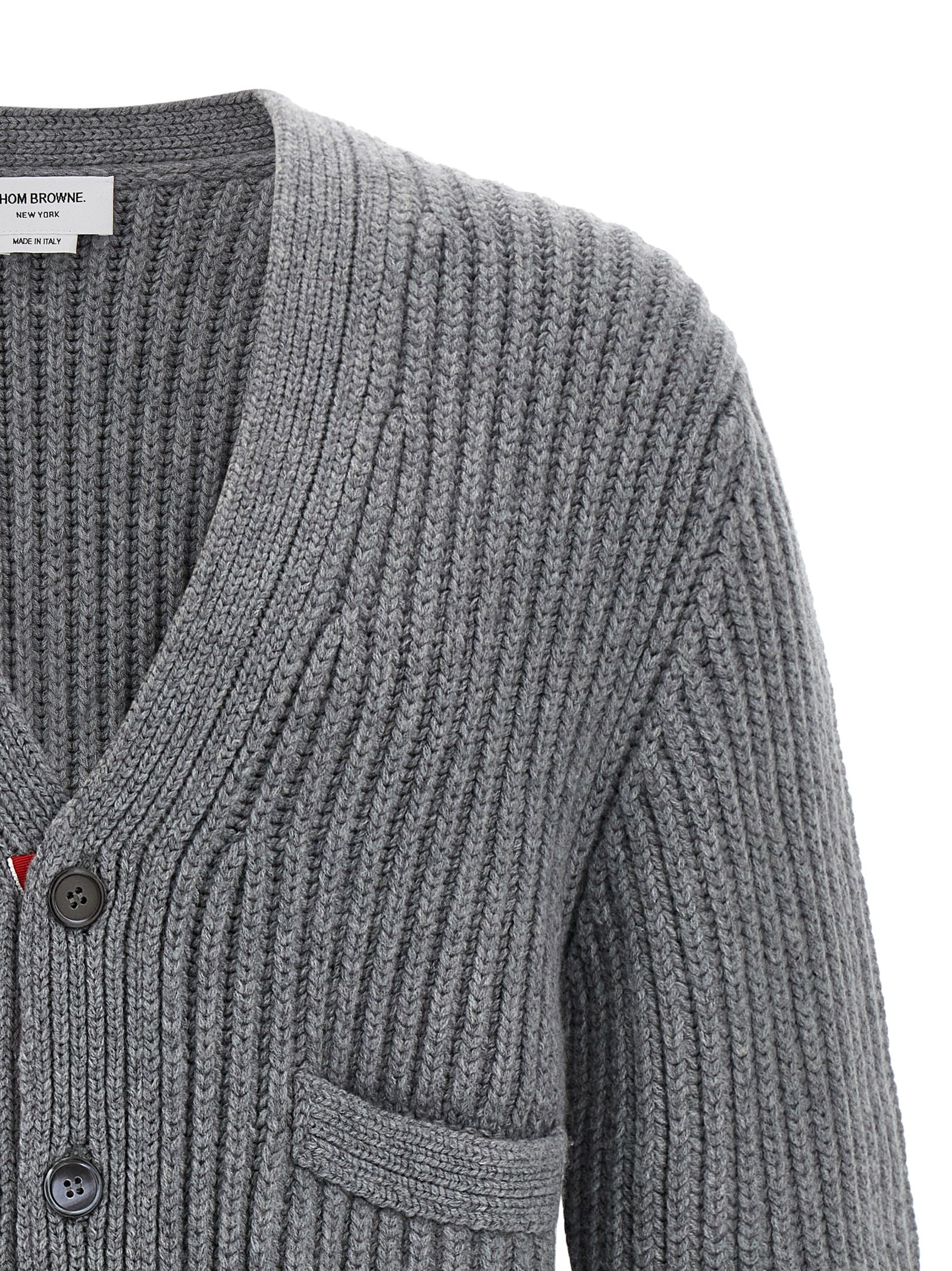 Thom Browne Gray Cashmere Men's Cardigan