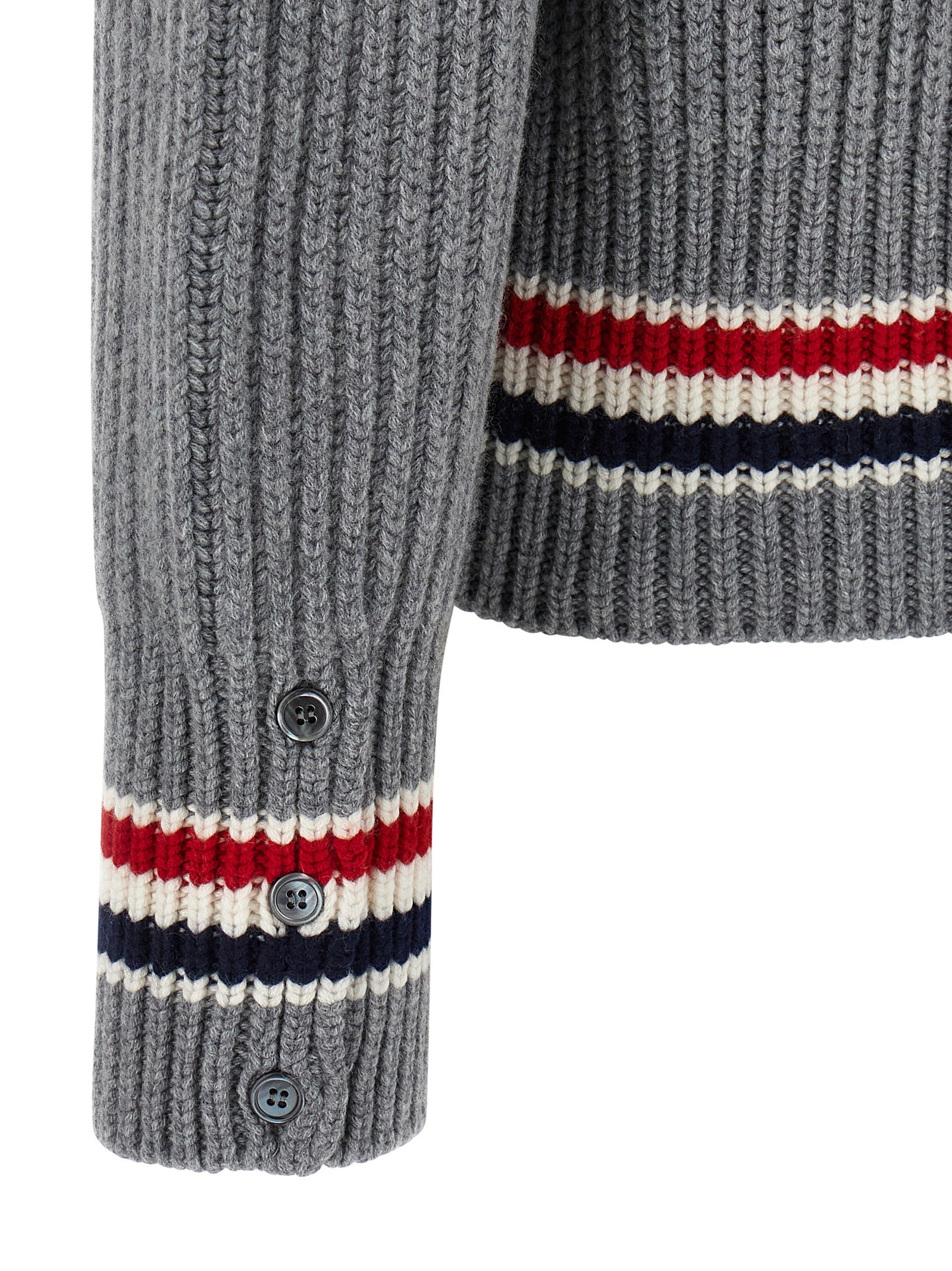Thom Browne Gray Cashmere Men's Cardigan