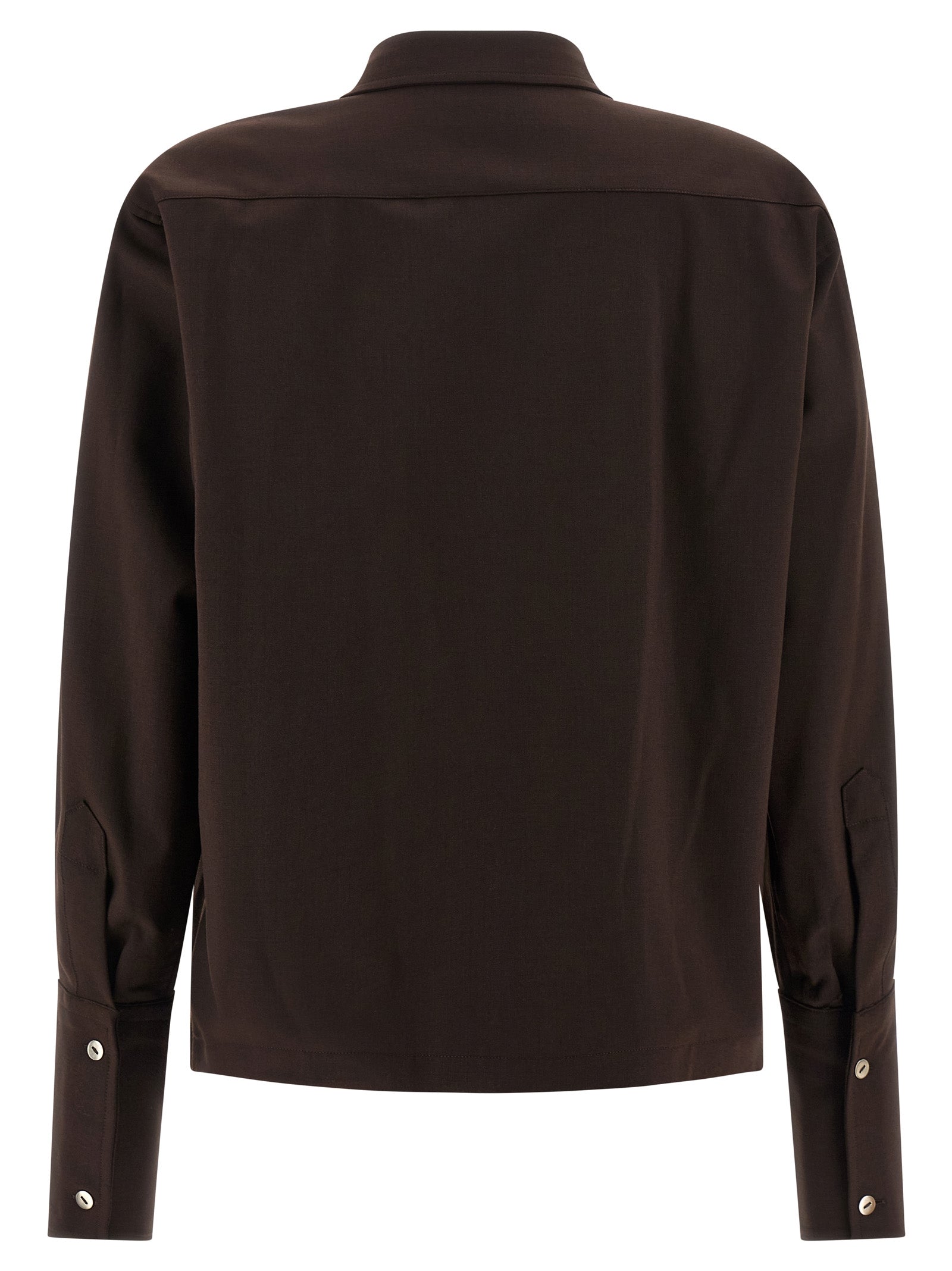 THELATEST Brown Polyester Women's Blouse