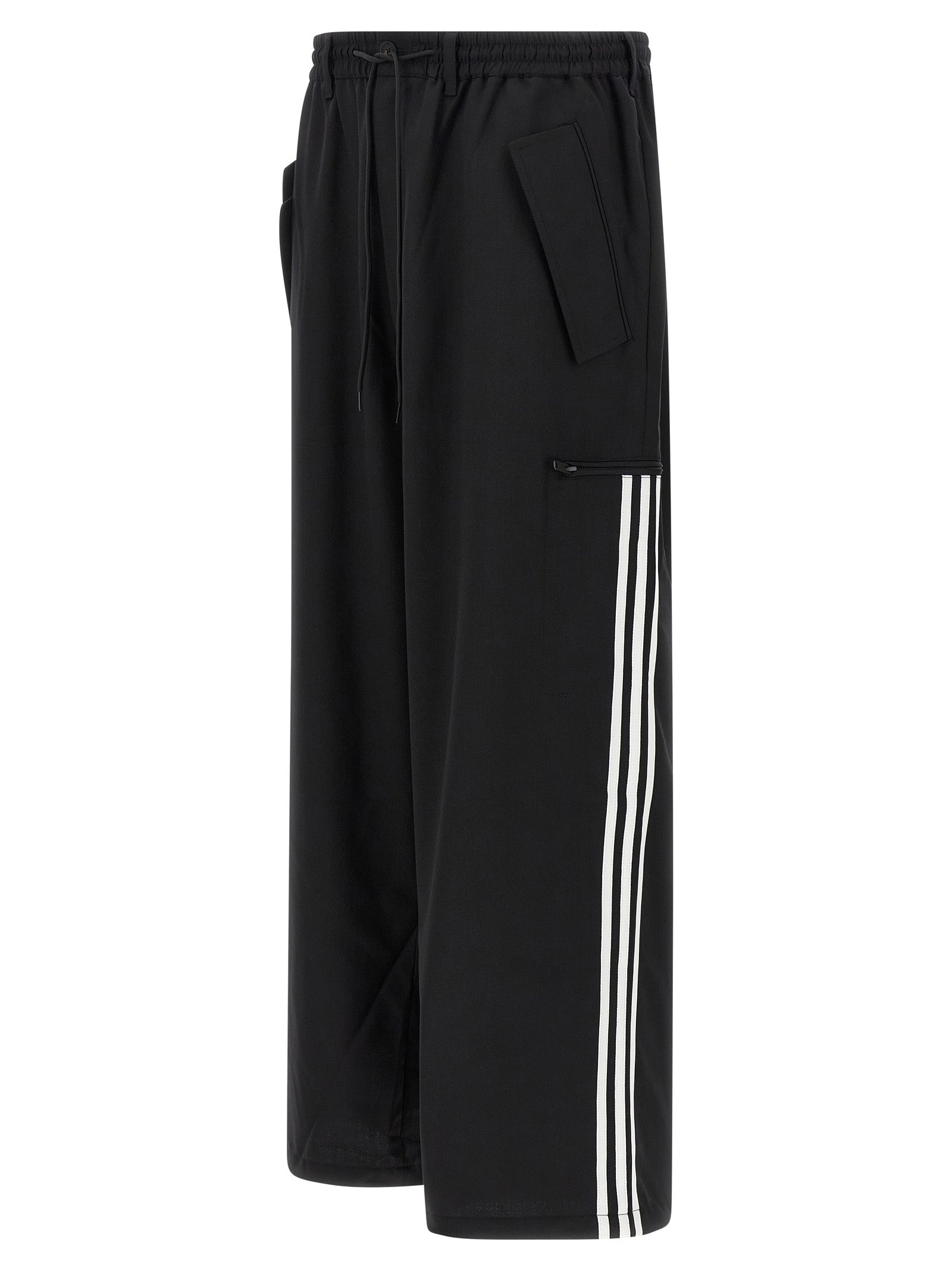 Y-3 Black Polyester Casual Men's Pants