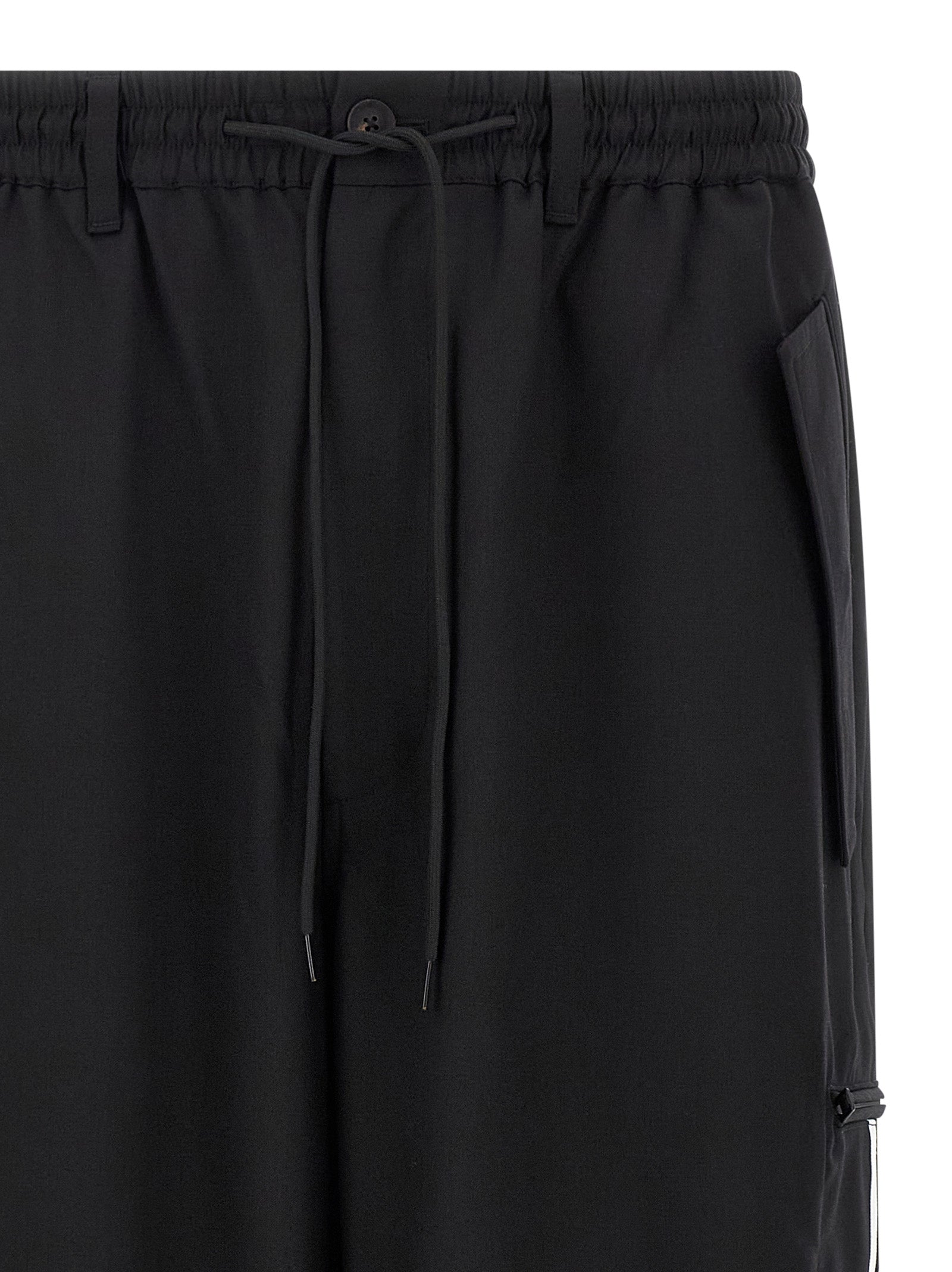 Y-3 Black Polyester Casual Men's Pants
