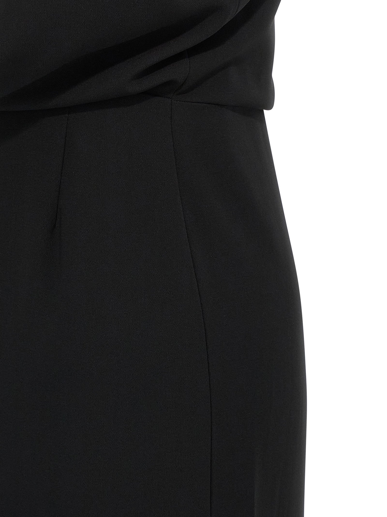 Max Mara Black Triacetate Long Women's Dress