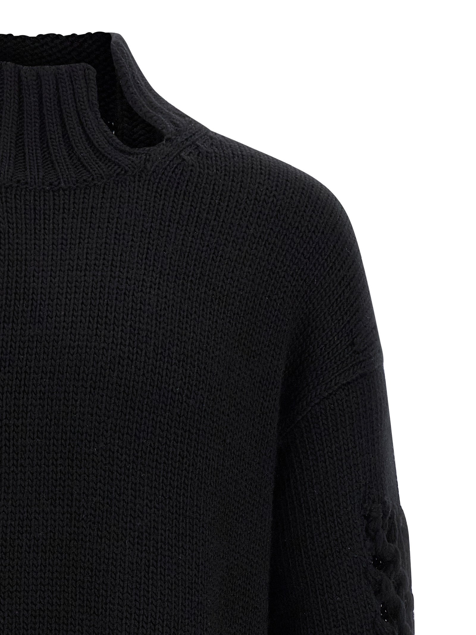 Yohji Yamamoto Black Wool Men's Cardigan