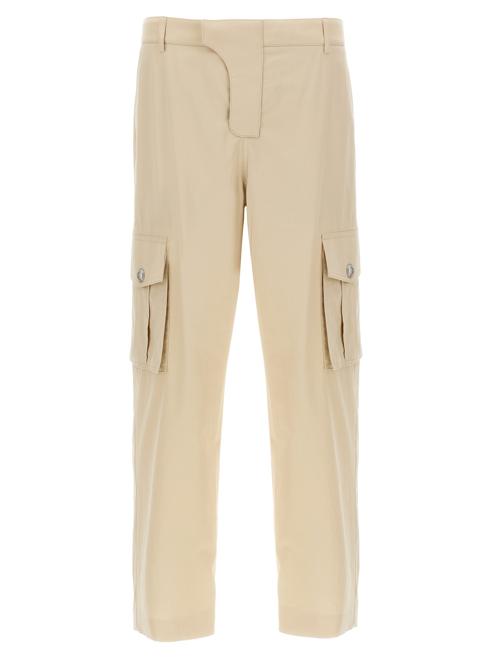 Balmain Beige Cotton Cargo Men's Pants