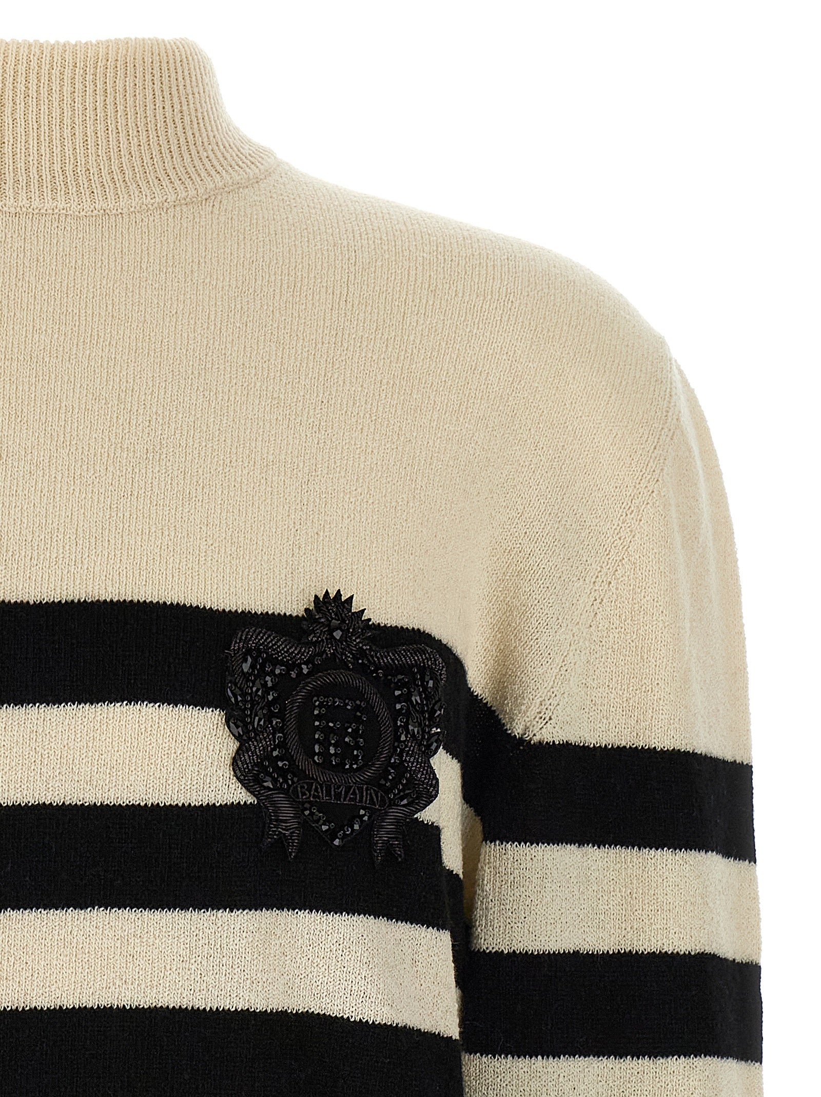 Balmain Bicolor Wool Men's Cardigan