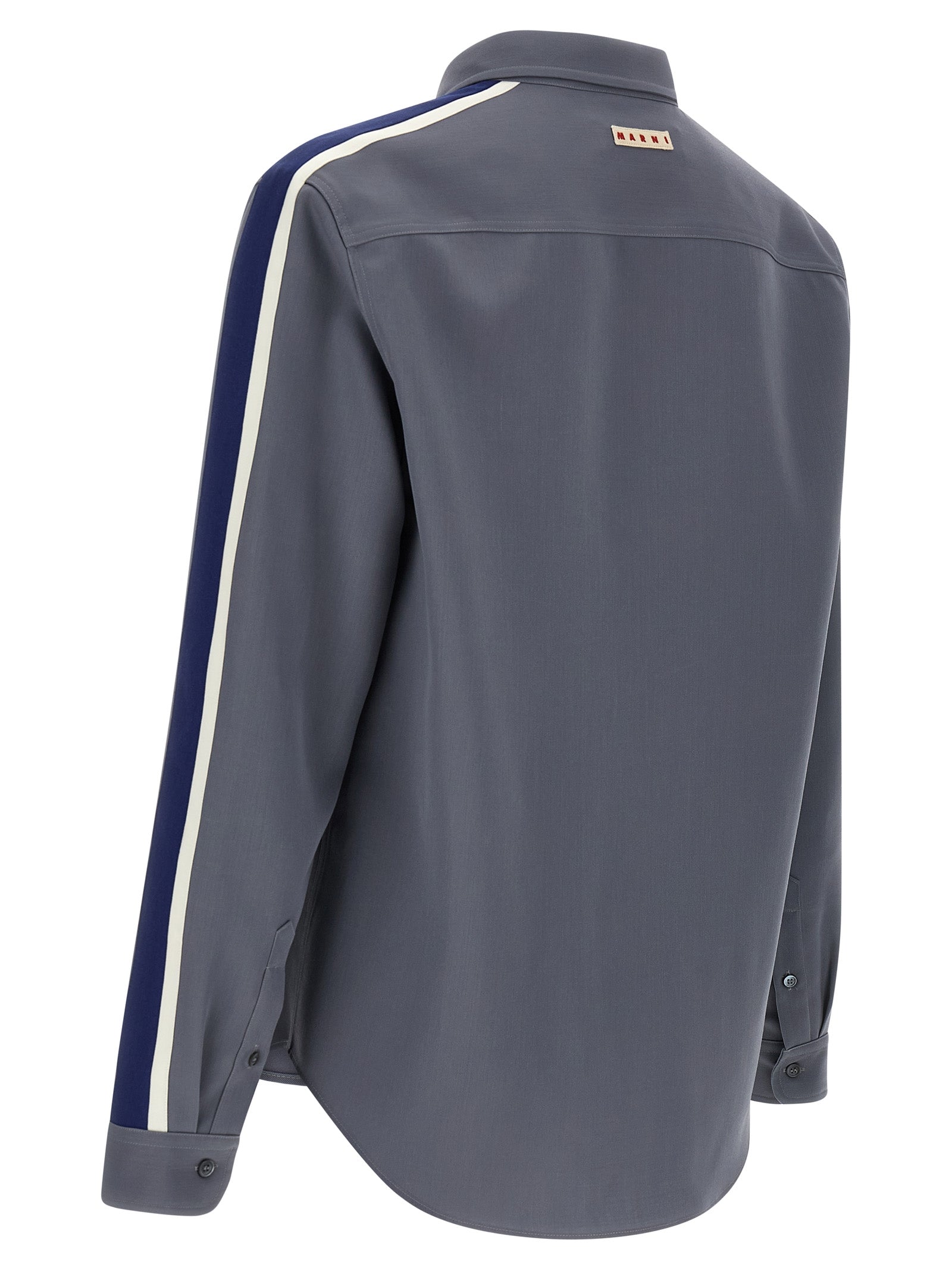 Marni Gray Virgin Wool Men's Blouse