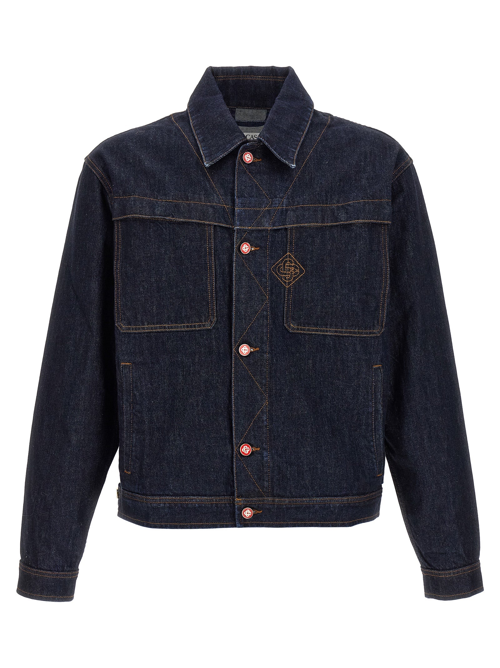 Casablanca Blue Cotton Denim Men's Jacket