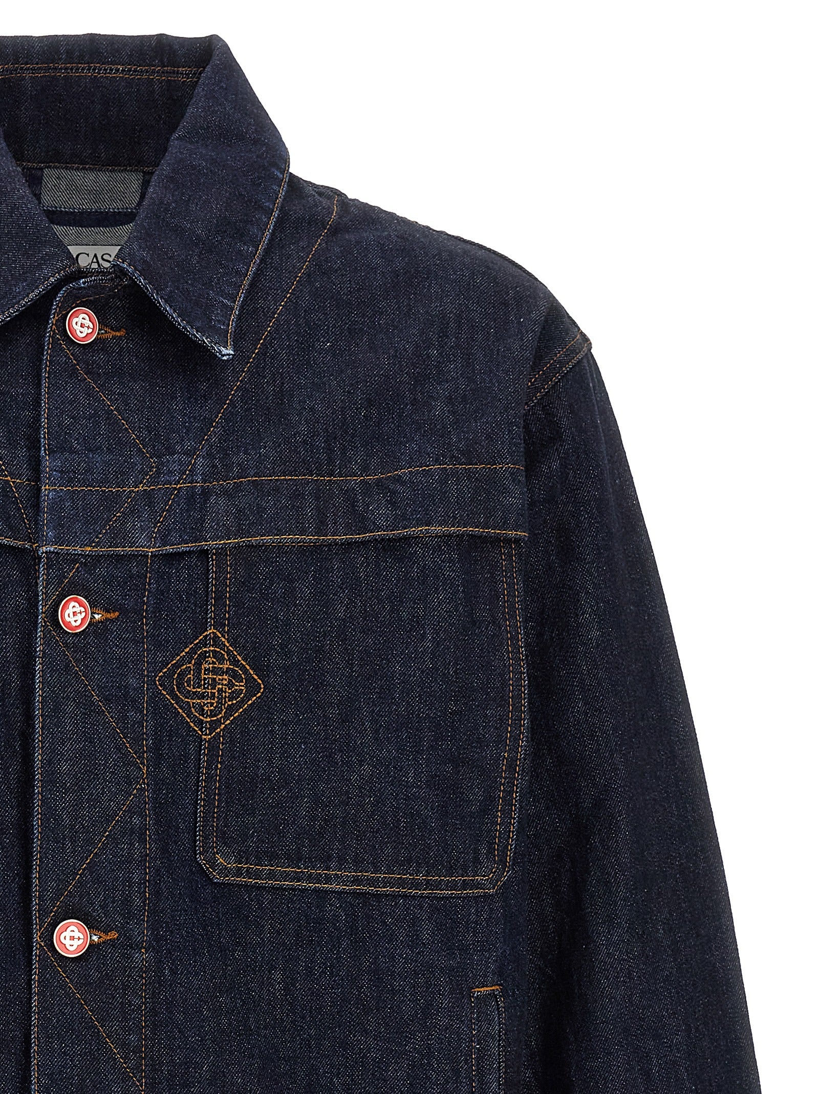 Casablanca Blue Cotton Denim Men's Jacket