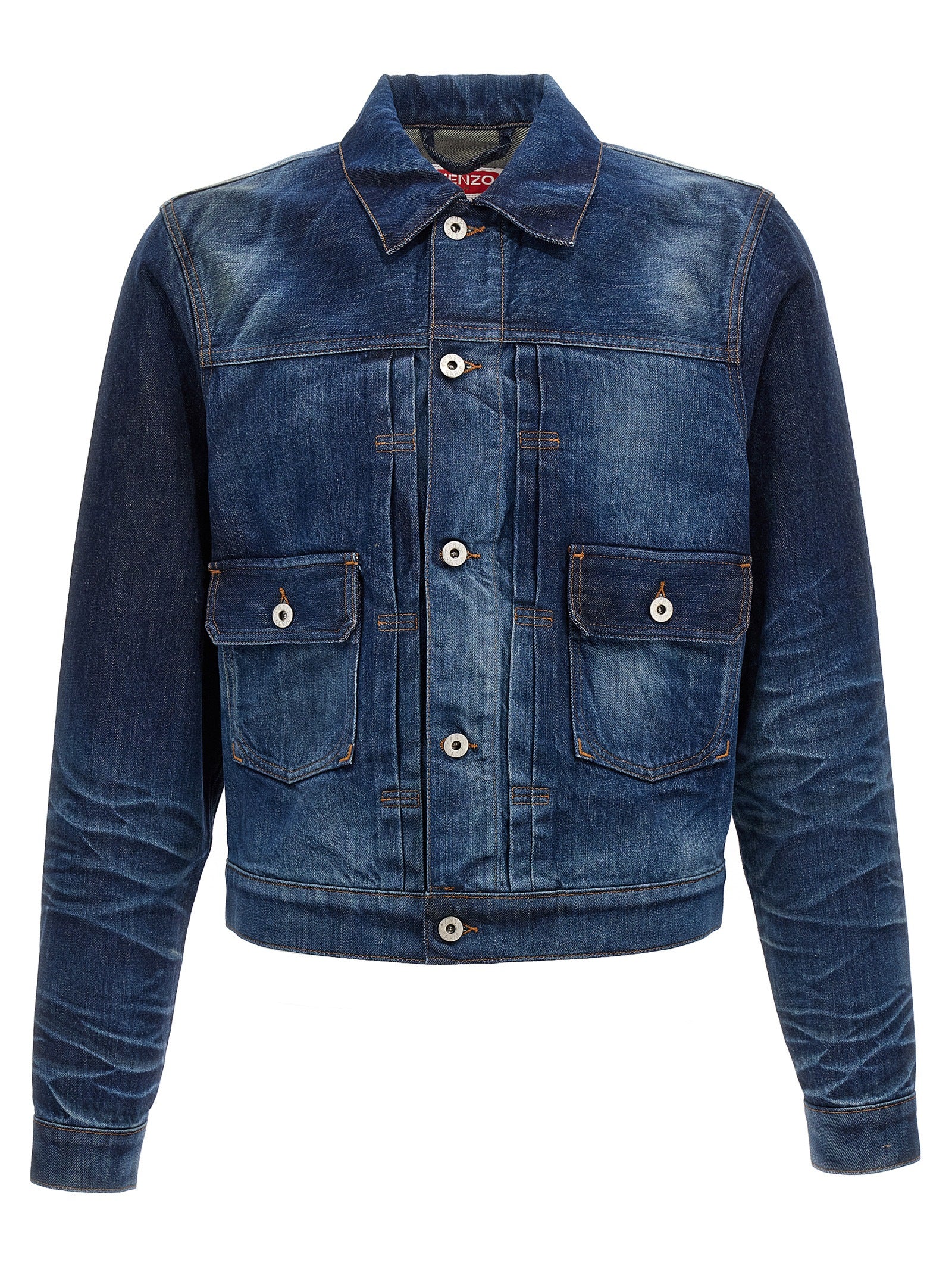 Kenzo Blue Cotton Denim Men's Jacket