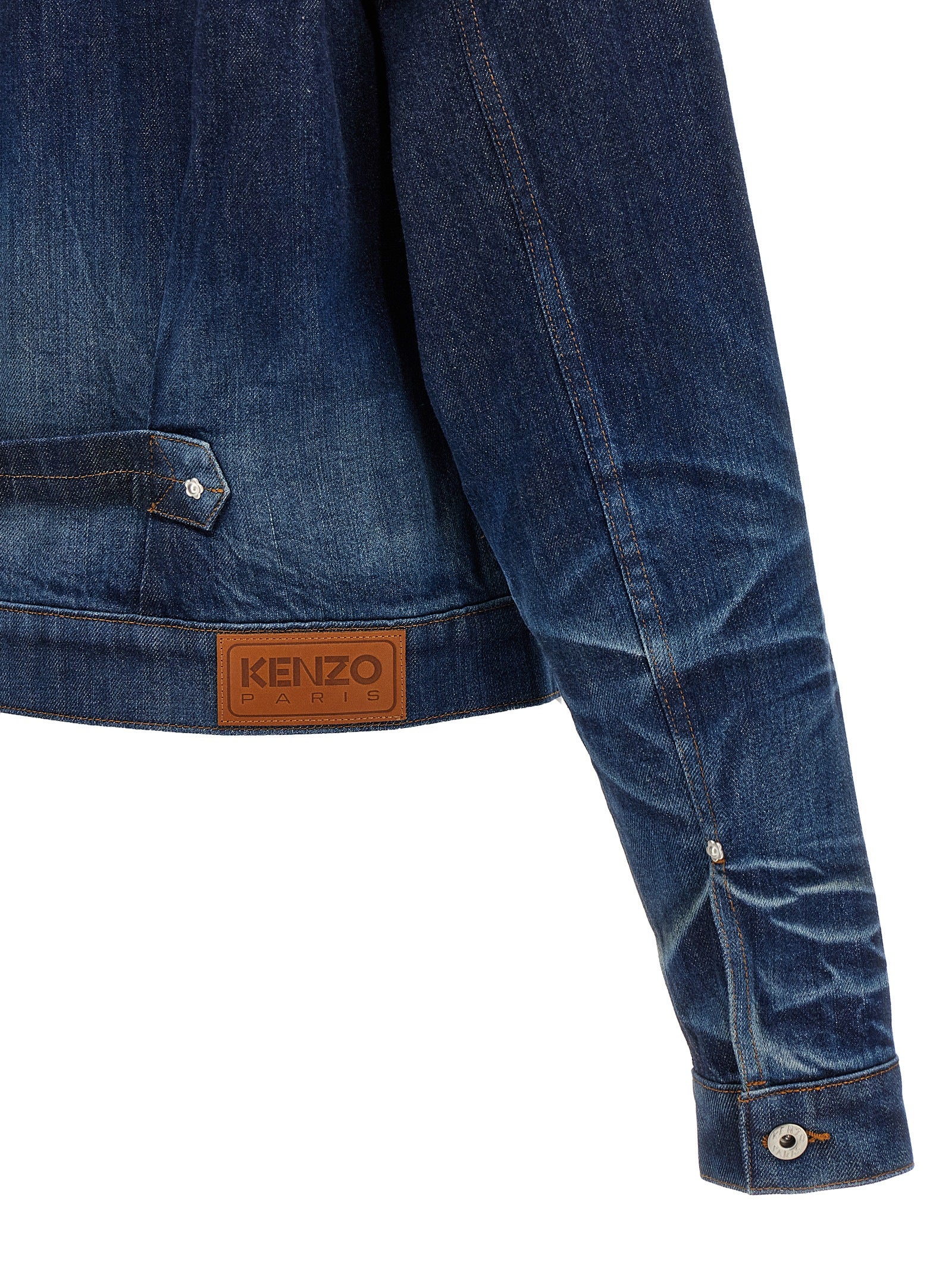 Kenzo Blue Cotton Denim Men's Jacket