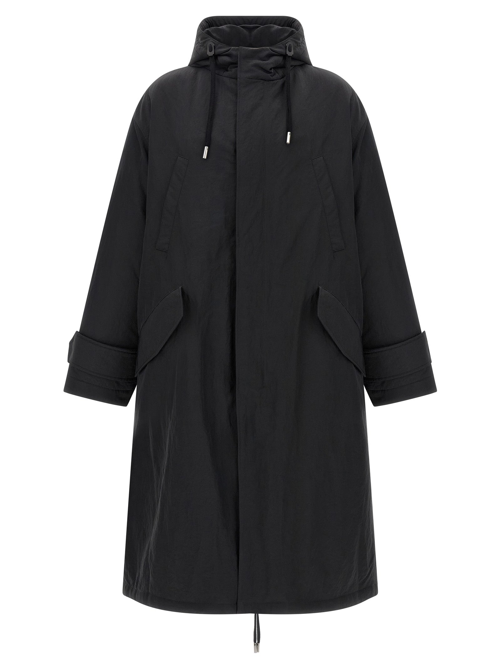 Ami Paris Gray Polyamide Men's Parka