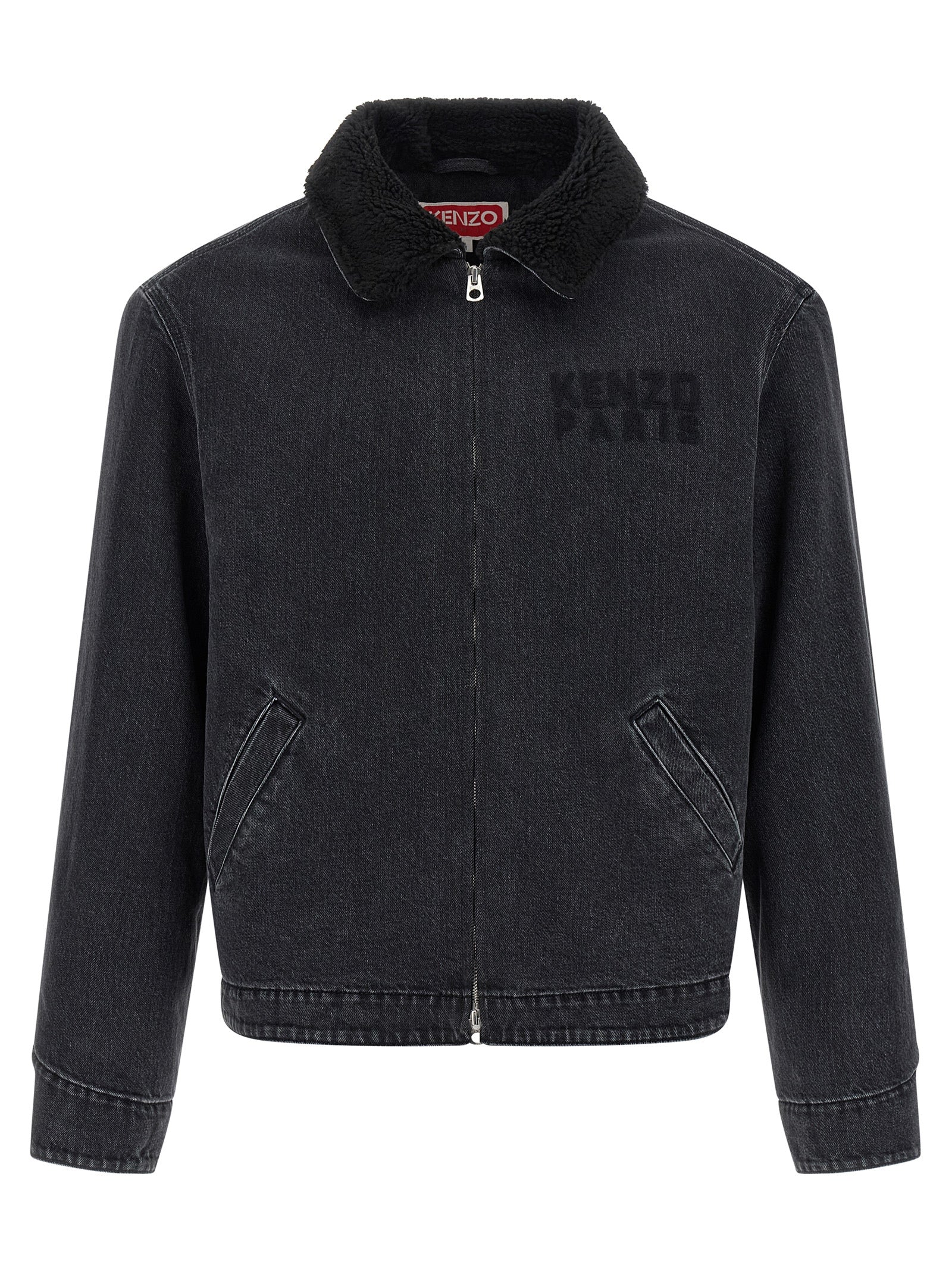 Kenzo Black Cotton Denim Men's Jacket