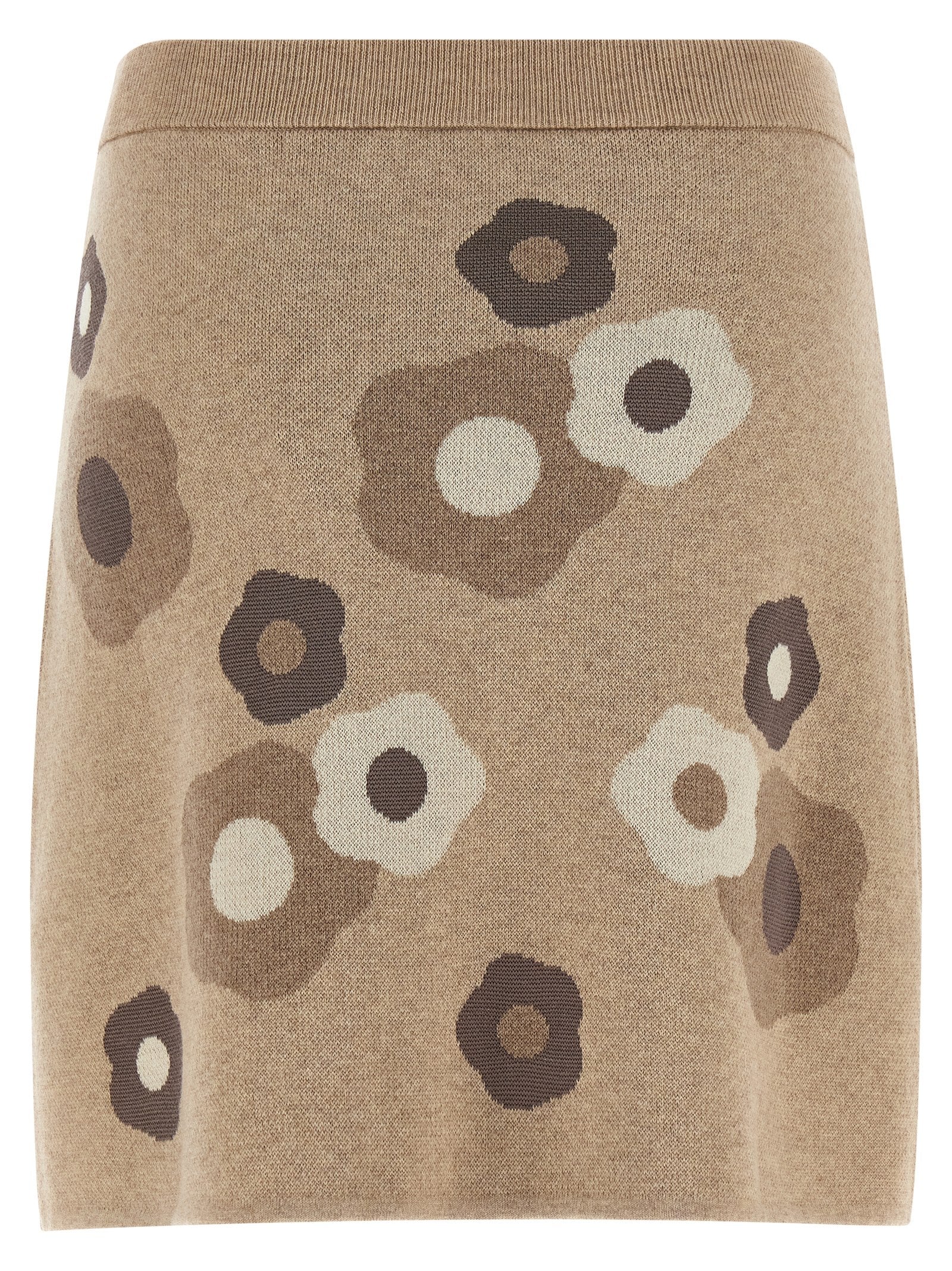 Kenzo Beige Wool Long Women's Skirt