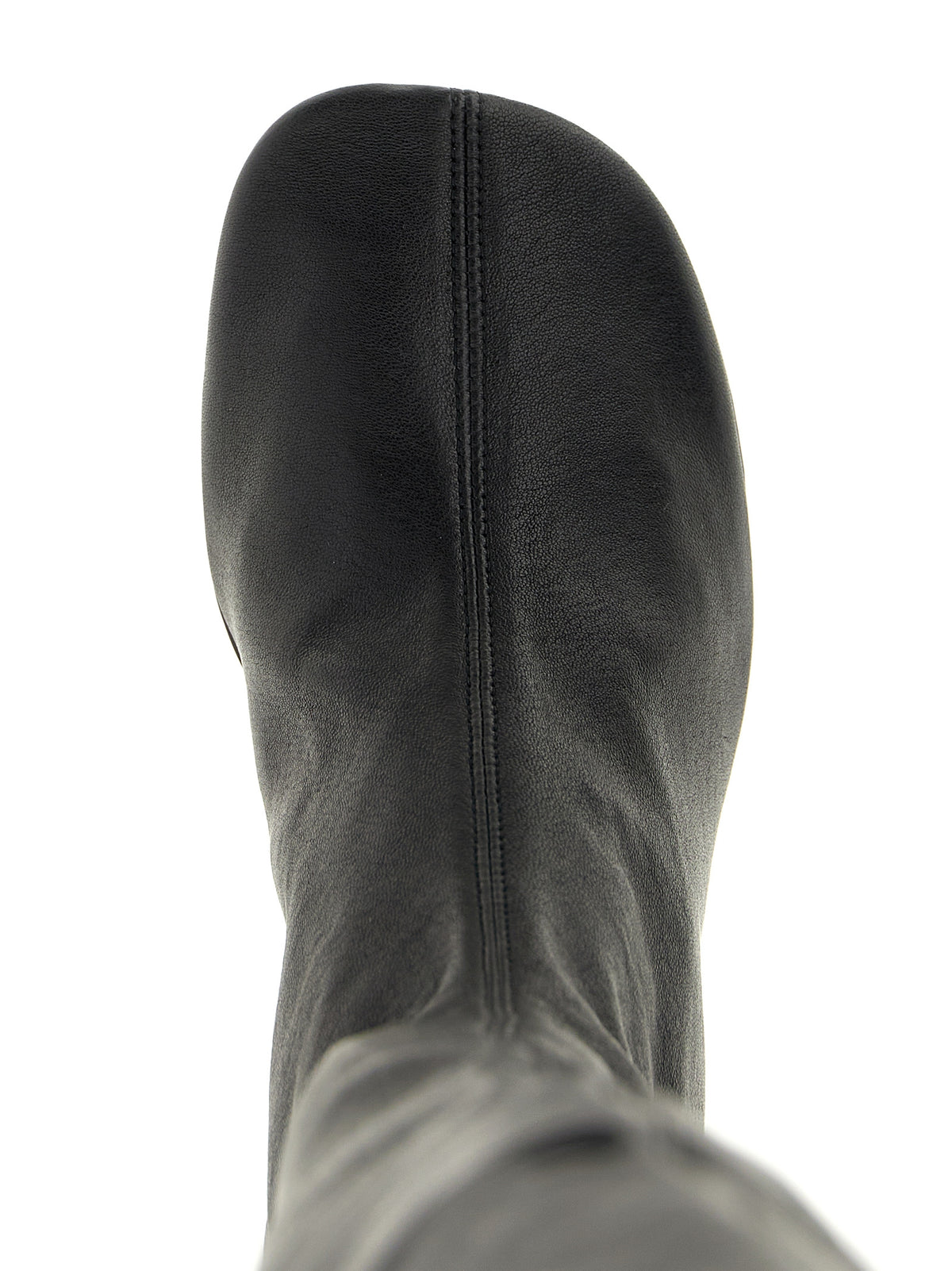 Jil Sander Black Leather Over The Women's Knee