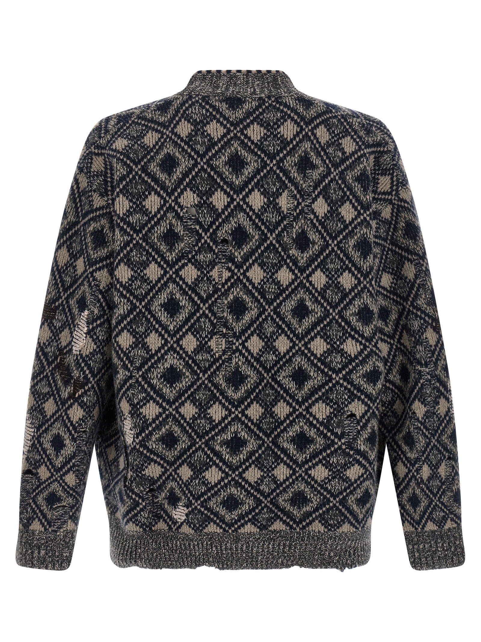 WALES BONNER Multicolor Merino Wool Men's Cardigan