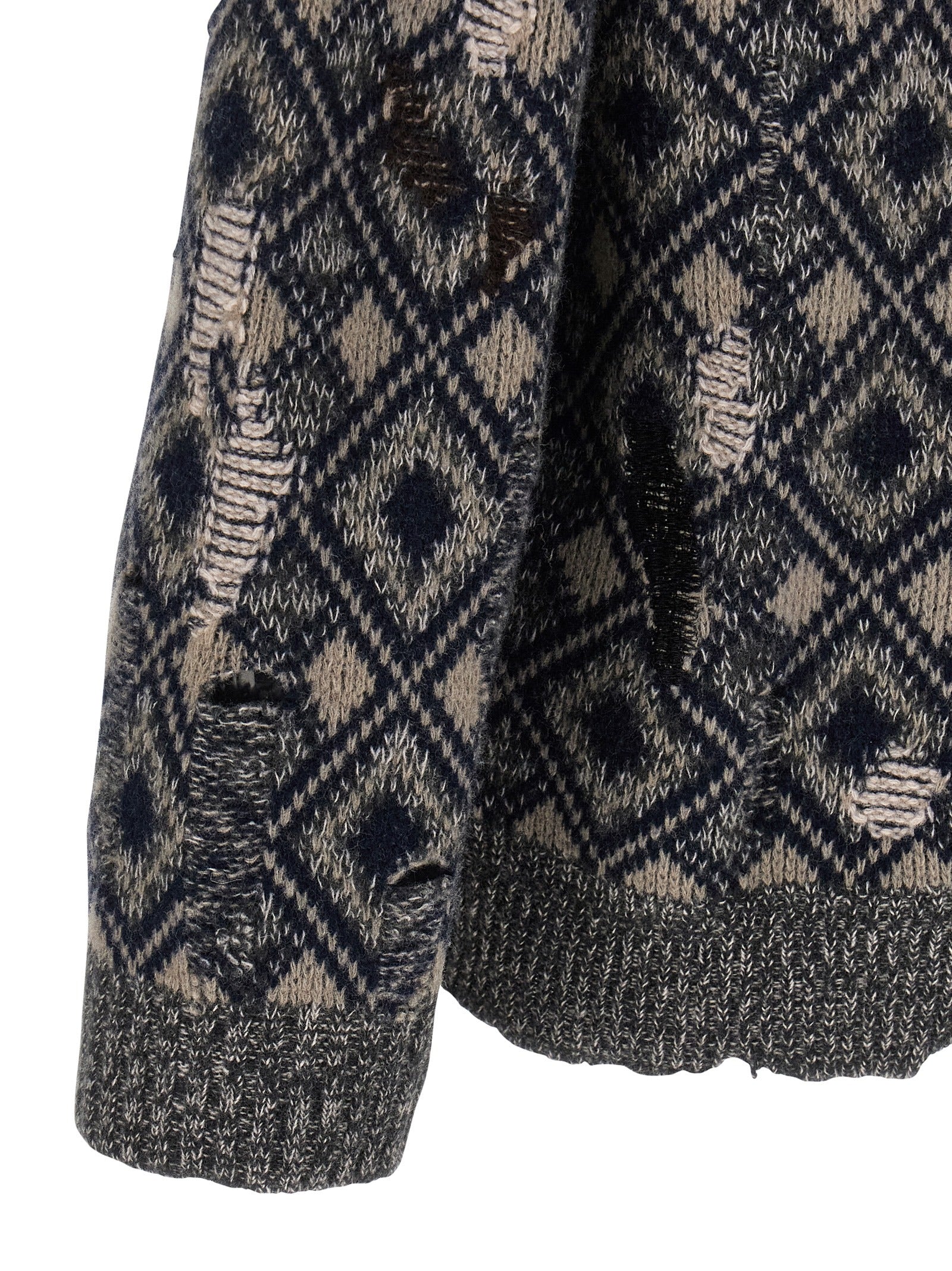 WALES BONNER Multicolor Merino Wool Men's Cardigan