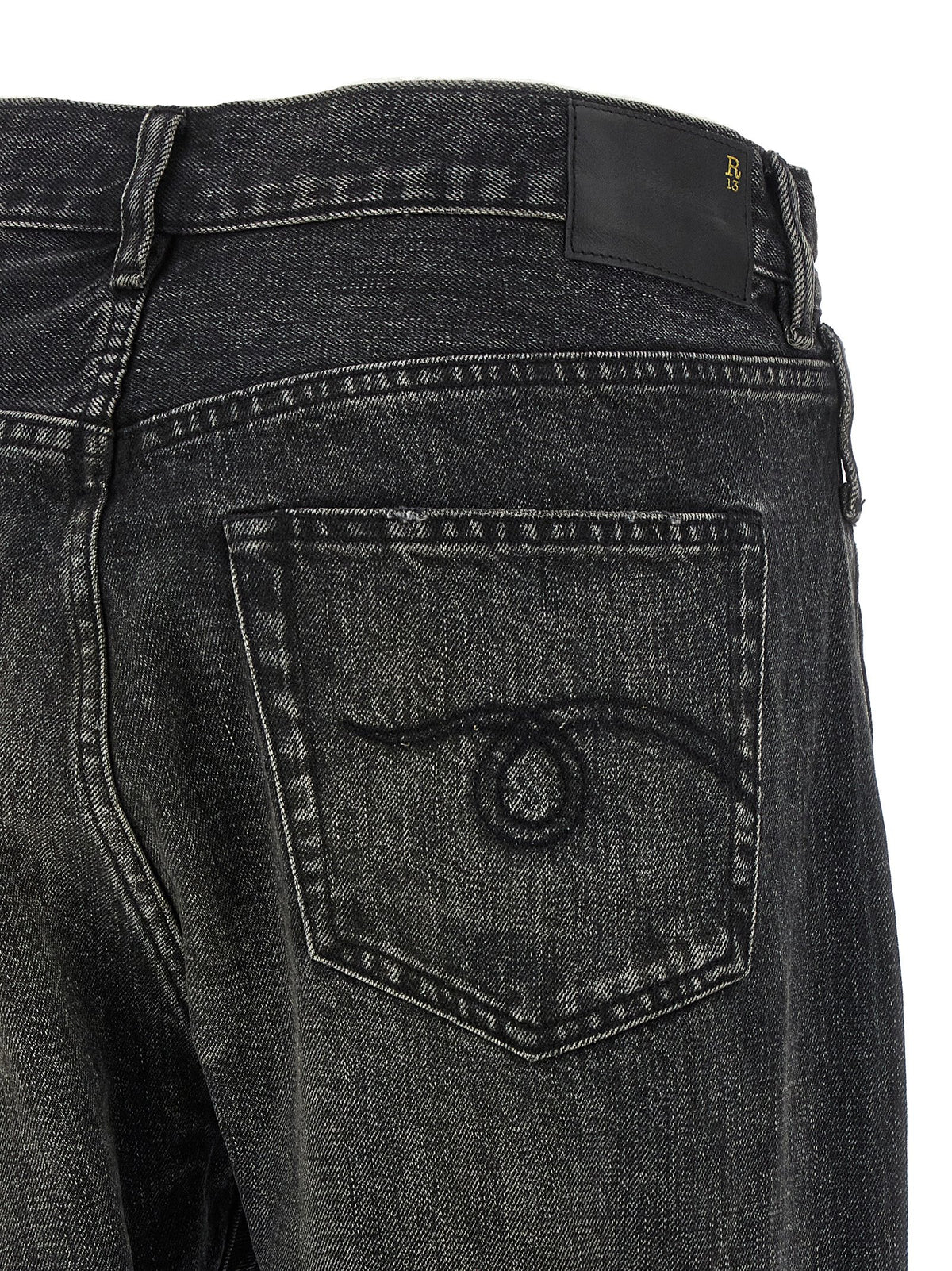 R13 Black Cotton Jeans Women's Denim