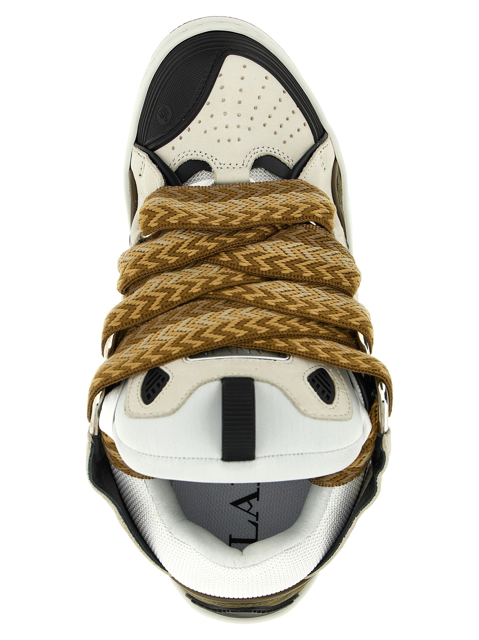 Lanvin Multicolor Calf Leather Bos Taurus Chunky Men's Sneakers