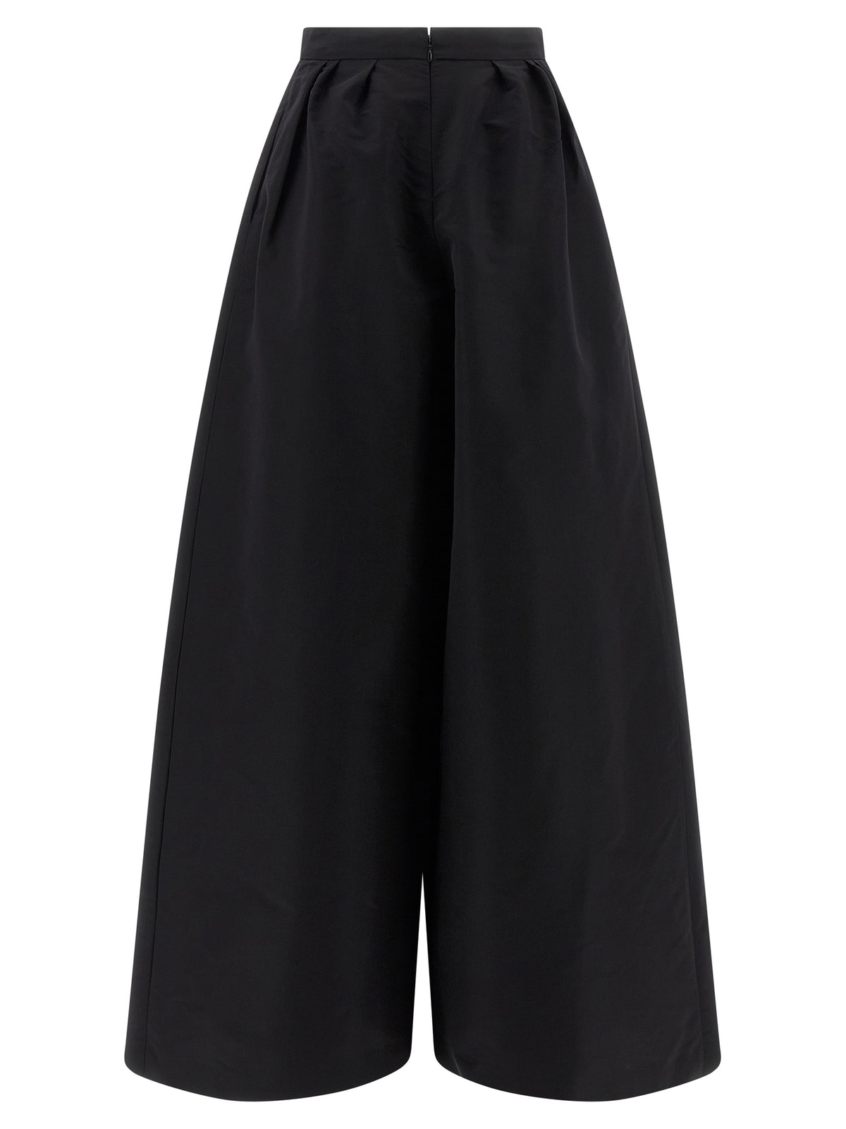 Carolina Herrera Black Silk Casual Women's Pants