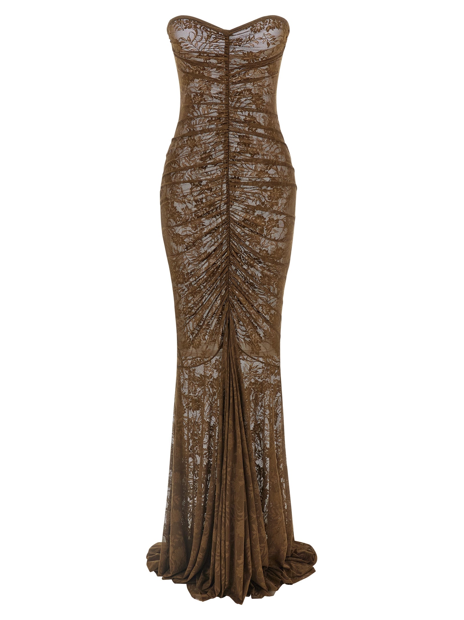 Norma Kamali Bicolor Polyamide Long Women's Dress