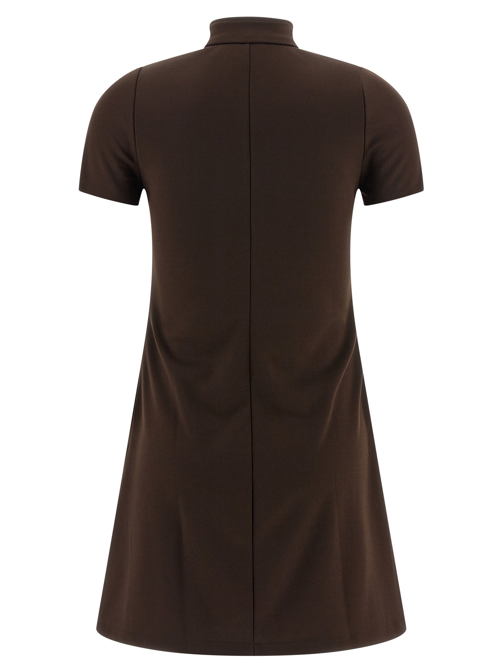 Courrèges Brown Polyester Short Women's Dress