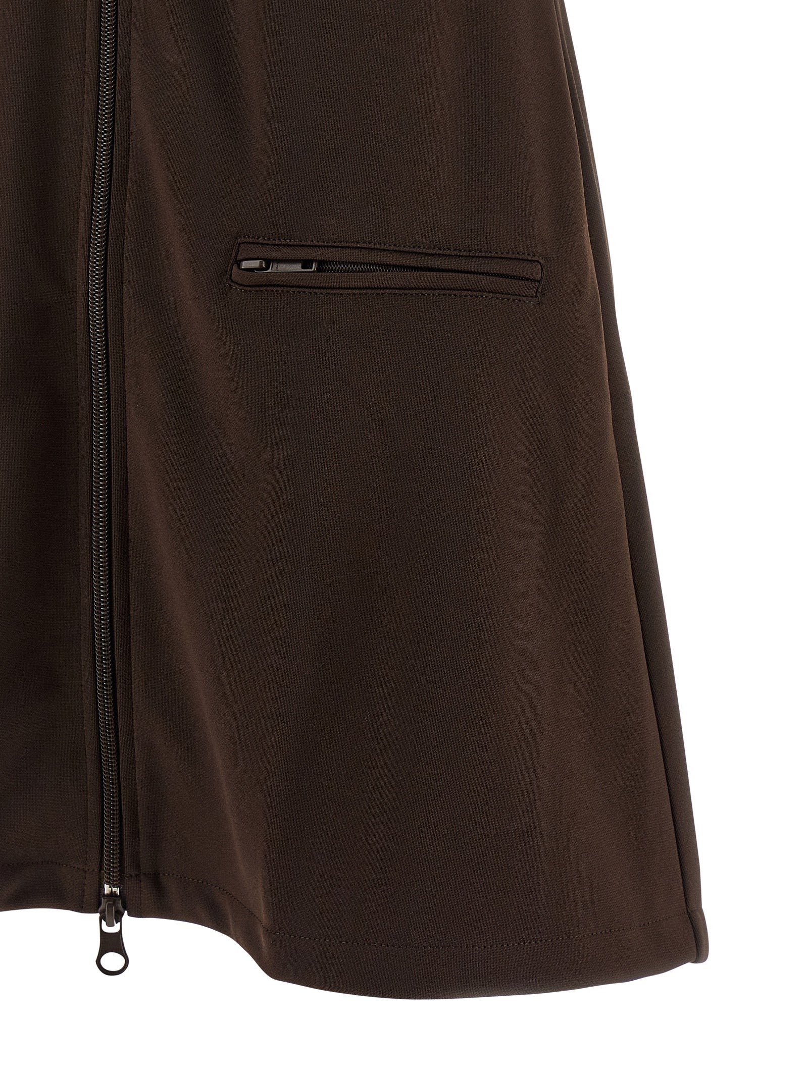 Courrèges Brown Polyester Short Women's Dress