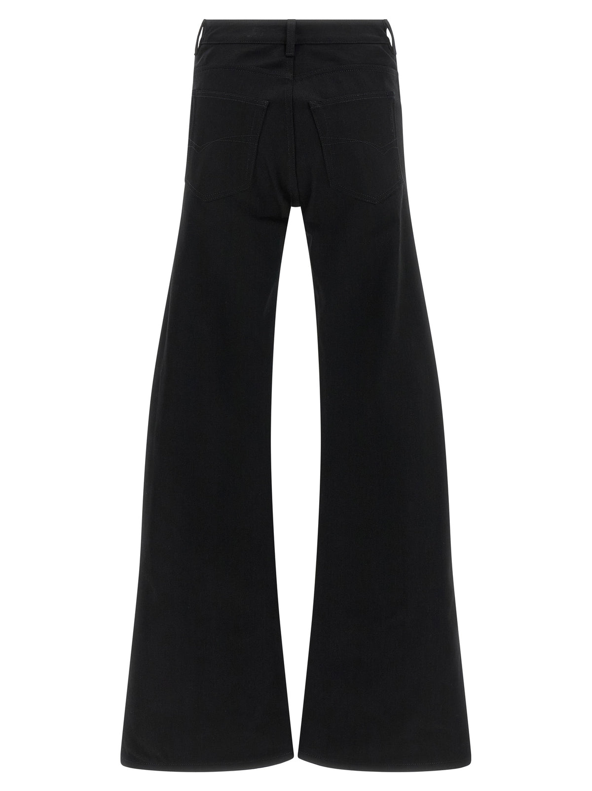 Balenciaga Black Cotton Flared Women's Jeans