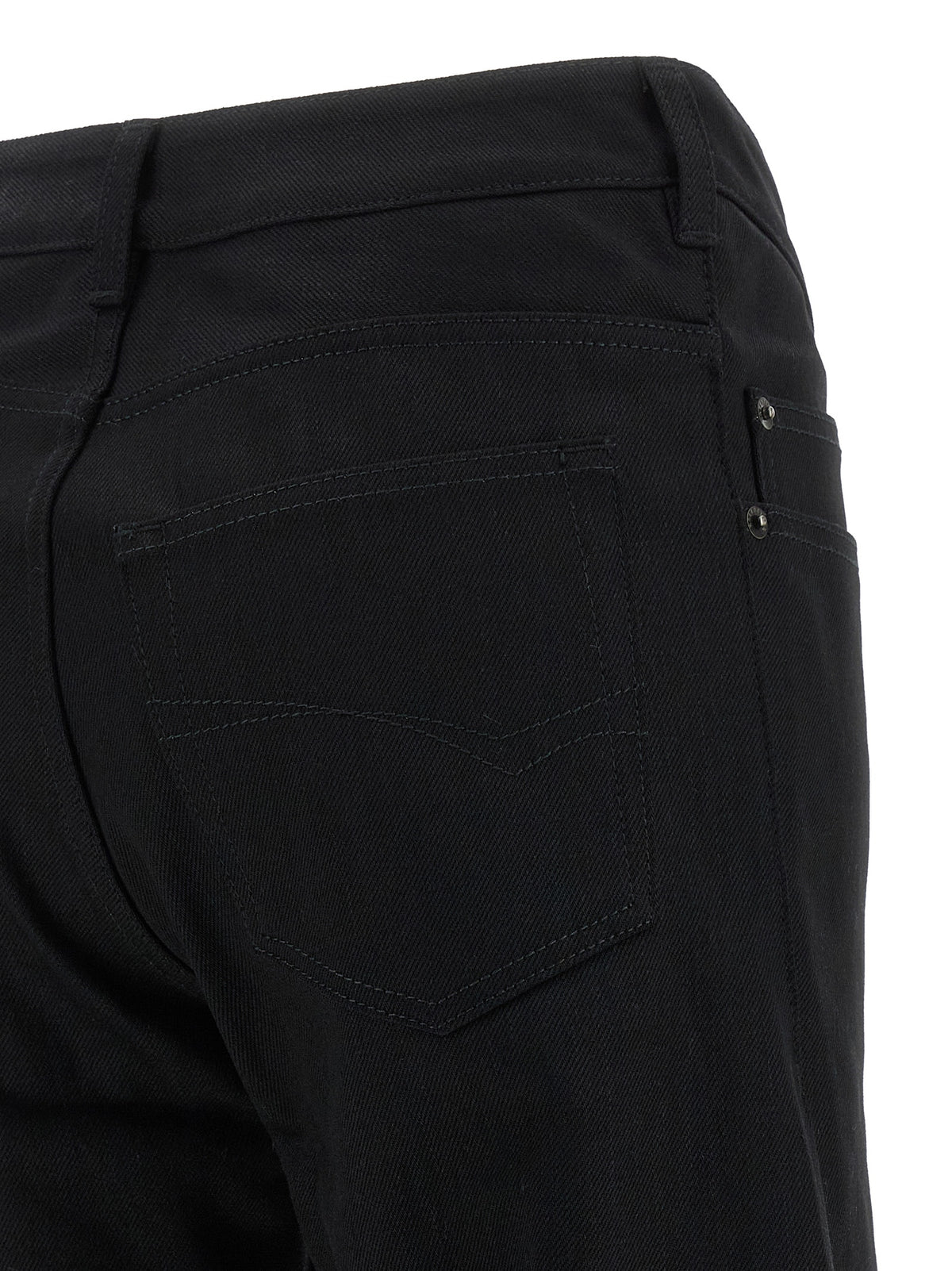 Balenciaga Black Cotton Flared Women's Jeans