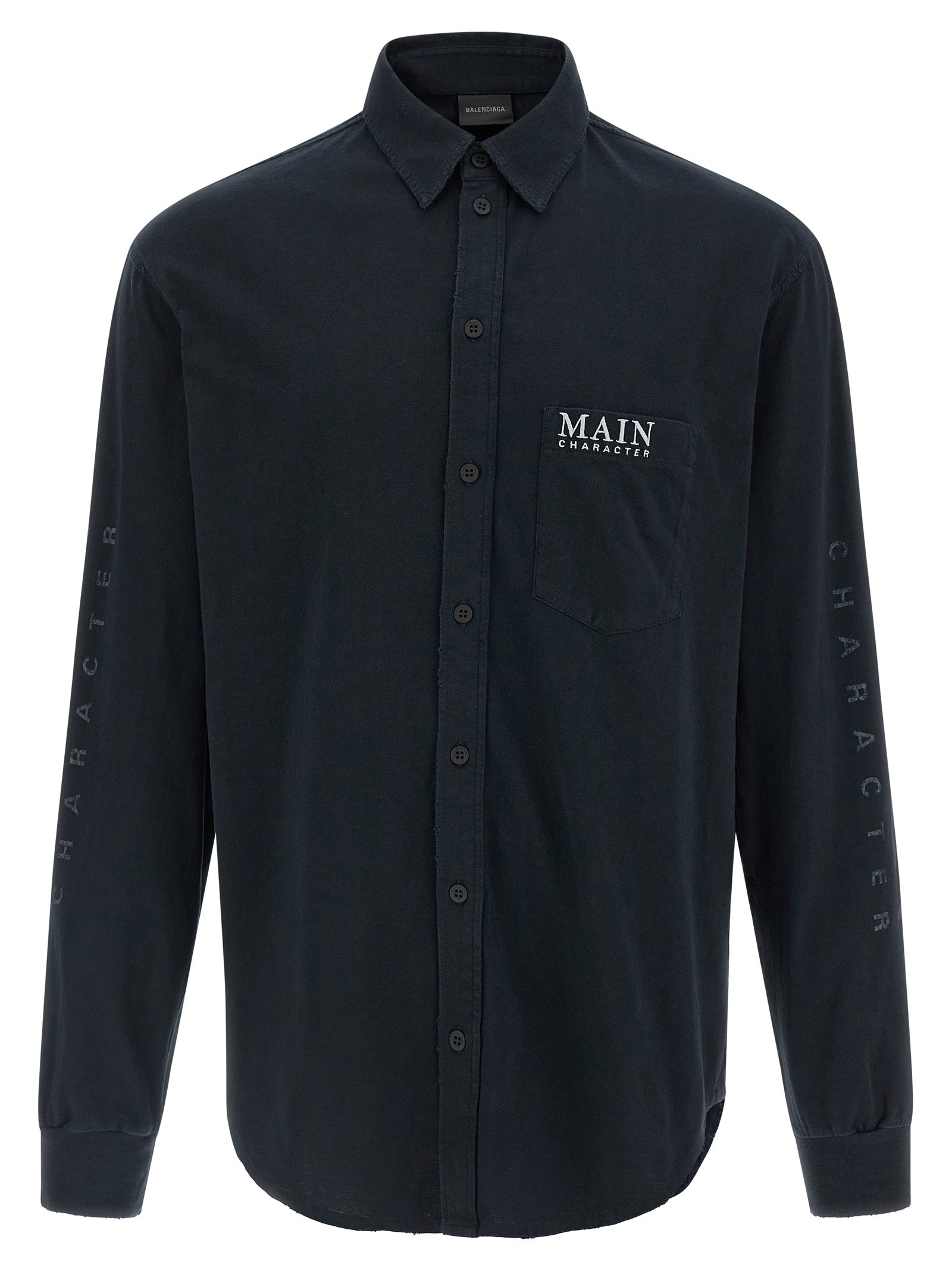 Balenciaga Black Cotton Men's Blouse