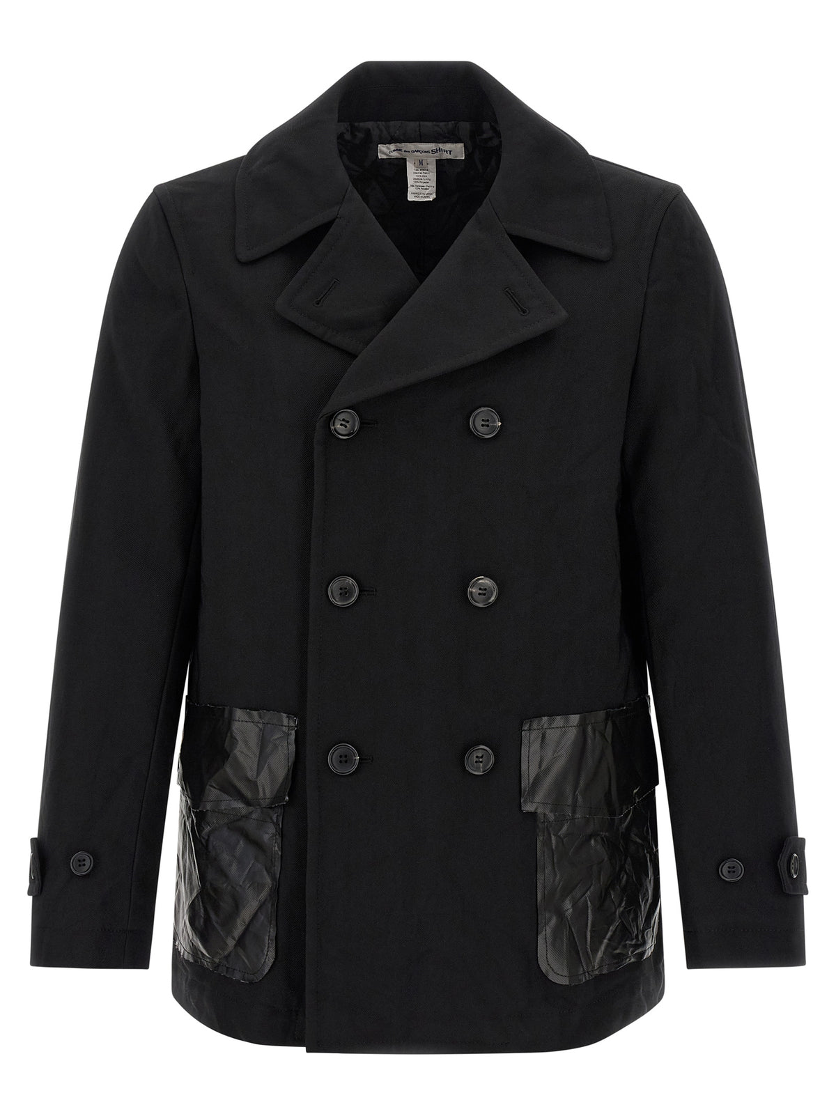 Comme Des Garçons Black Polyester Men's Coat