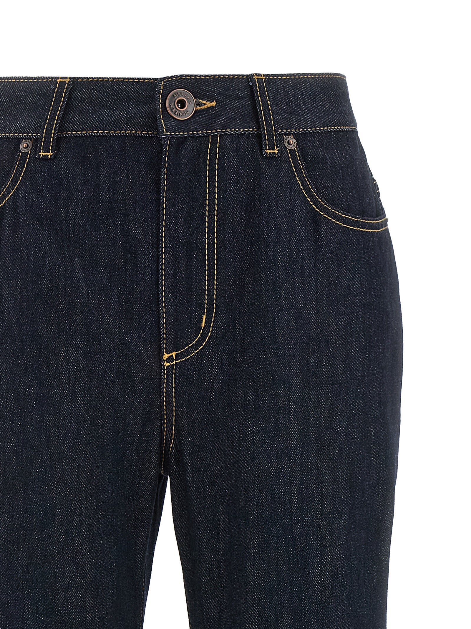 Alexander McQueen Blue Cotton Flared Women's Jeans