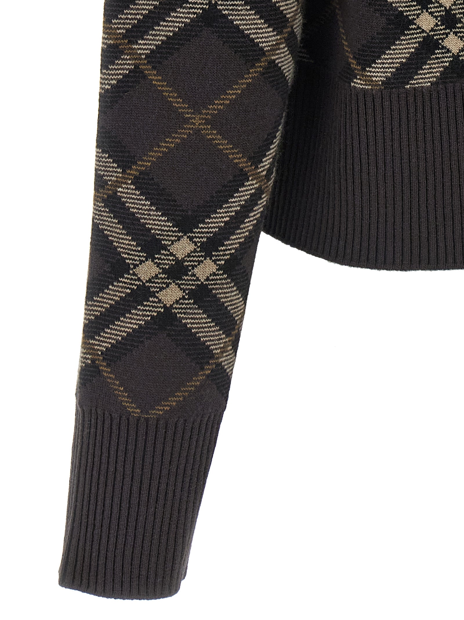 Burberry Brown Wool Women's Cardigan