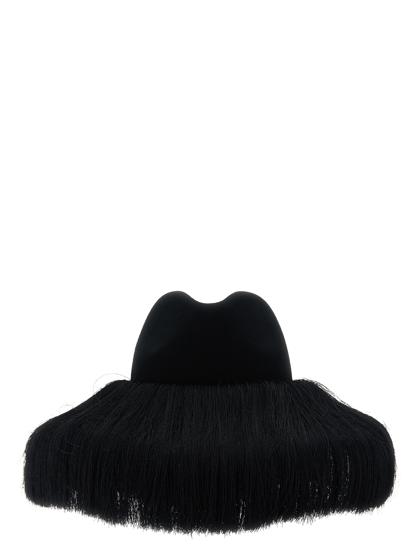 Comme Des Garçons Black Wool Women's Fedora