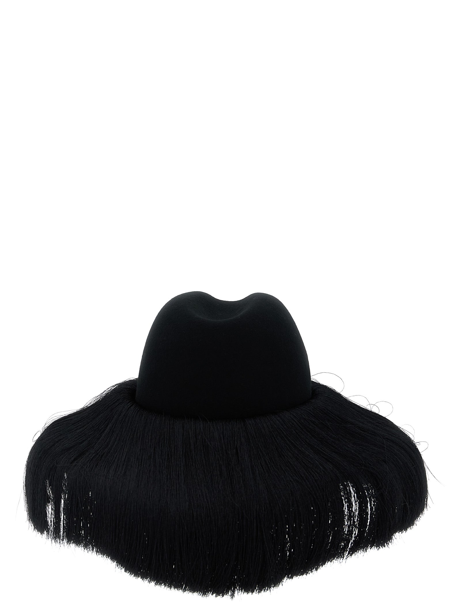 Comme Des Garçons Black Wool Women's Fedora