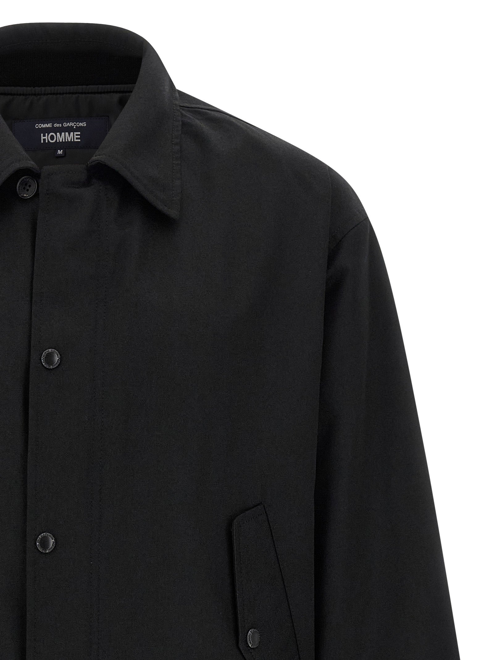 Comme Des Garçons Black Polyester Full-Length Men's Jacket