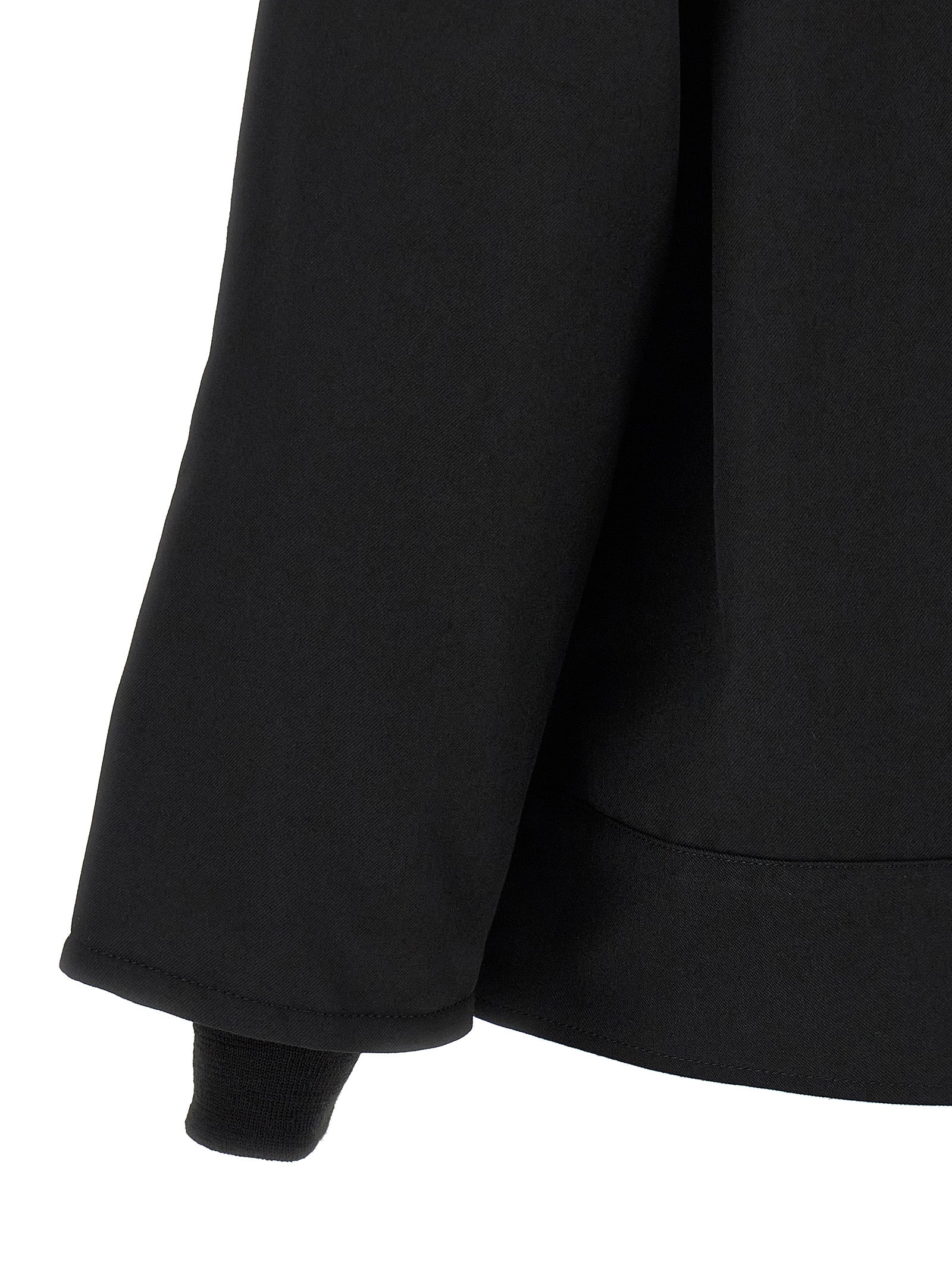 Comme Des Garçons Black Polyester Full-Length Men's Jacket