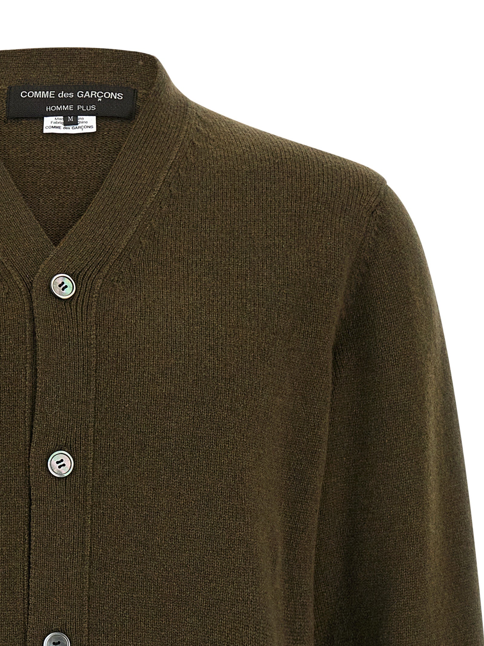 Comme Des Garçons Bicolor Wool Men's Cardigan
