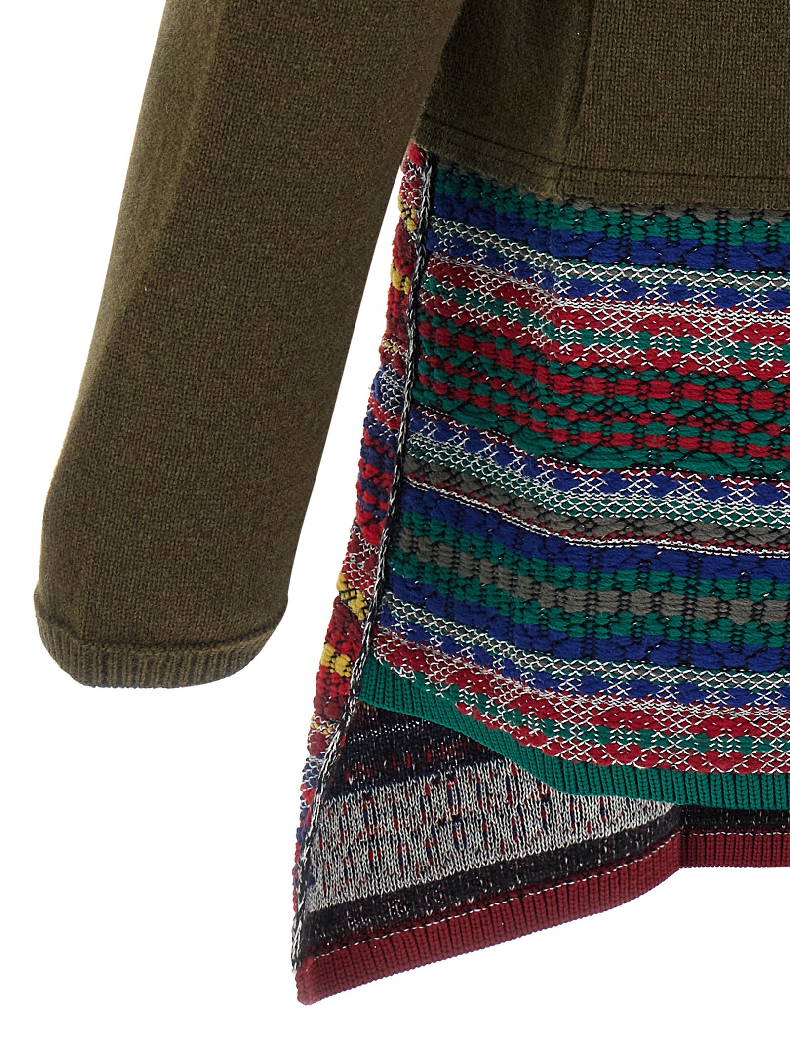 Comme Des Garçons Bicolor Wool Men's Cardigan