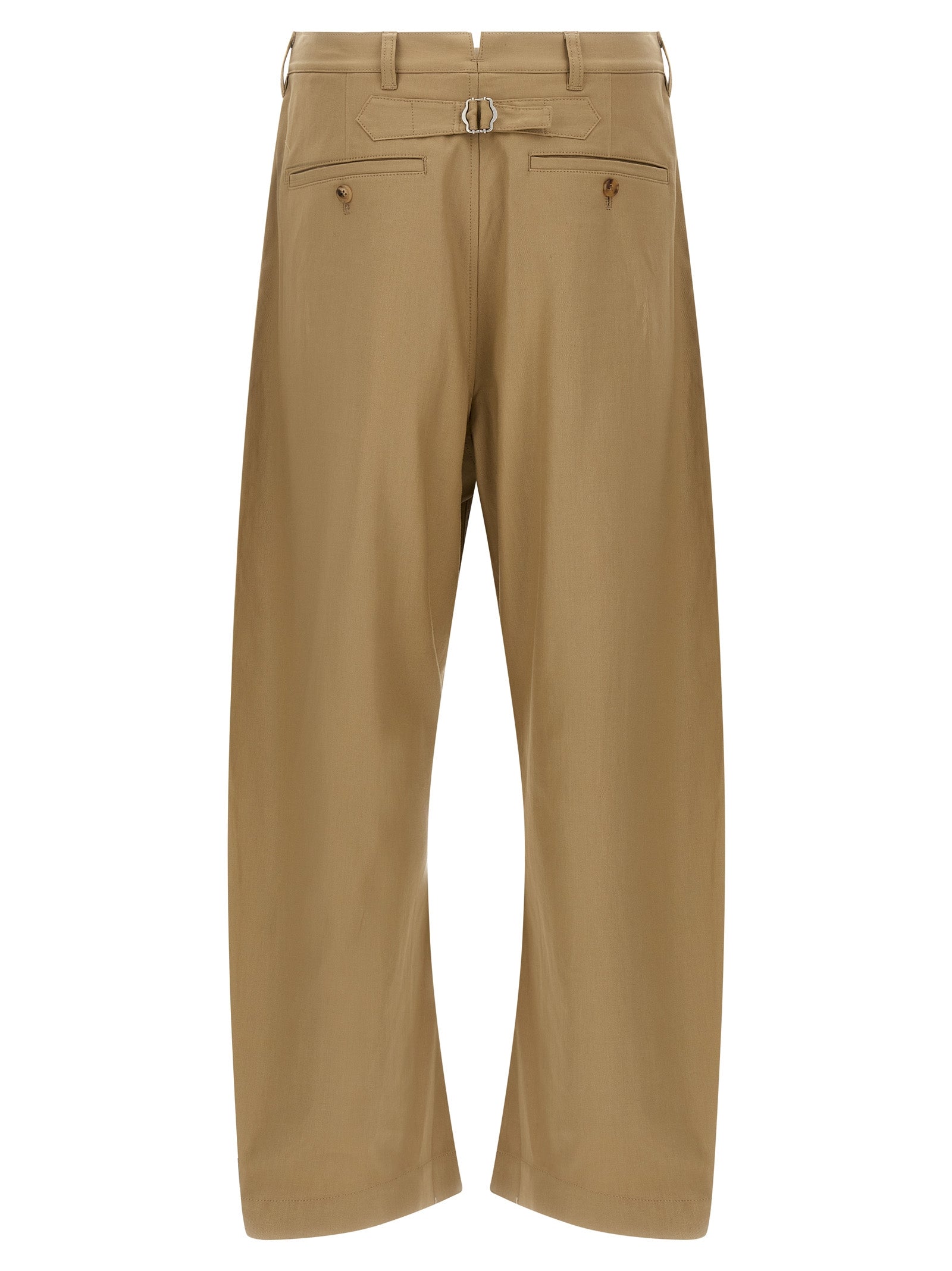 Comme Des Garçons Beige Cotton Casual Men's Pants
