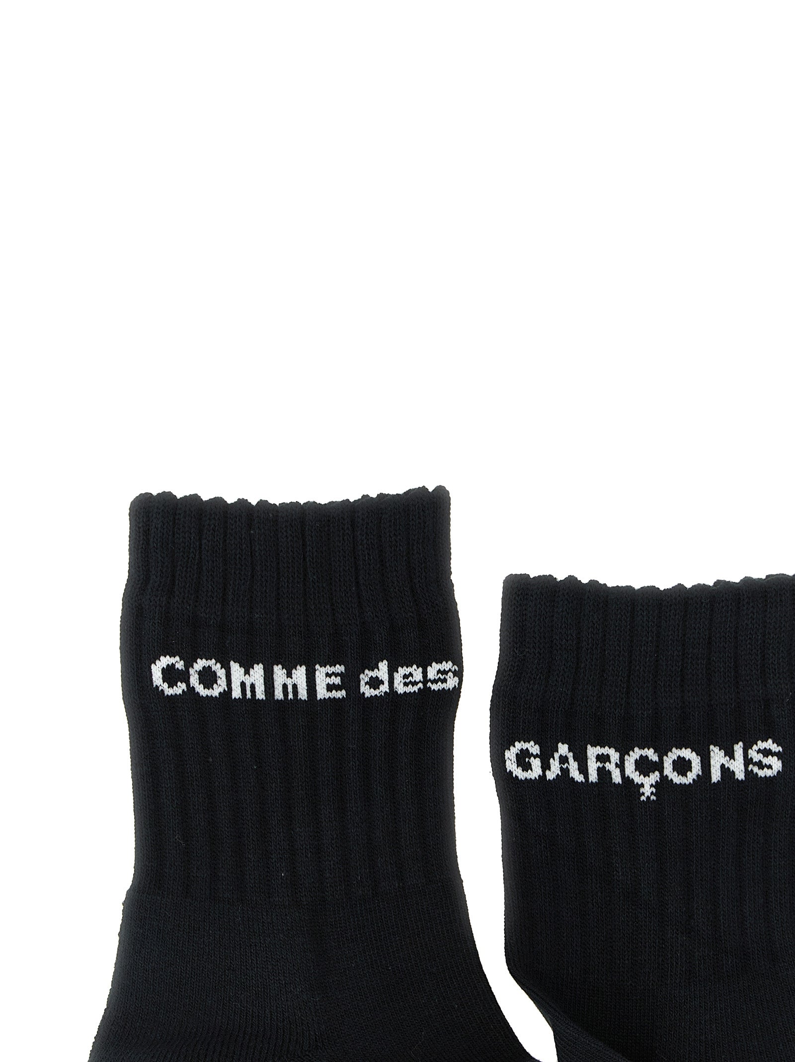 Comme Des Garçons Bicolor Cotton Men's Socks