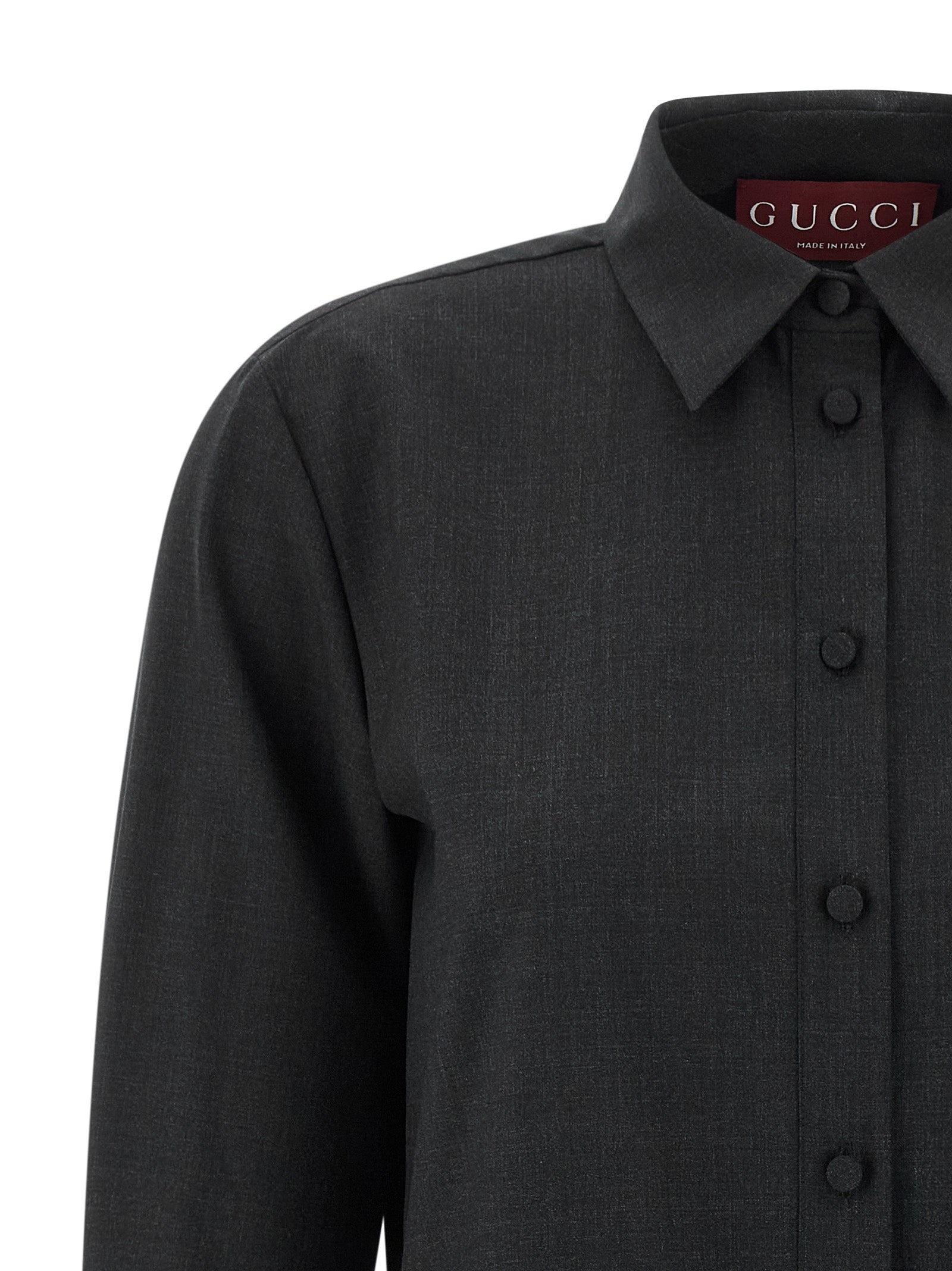 Gucci Gray Wool Short Women's Dress