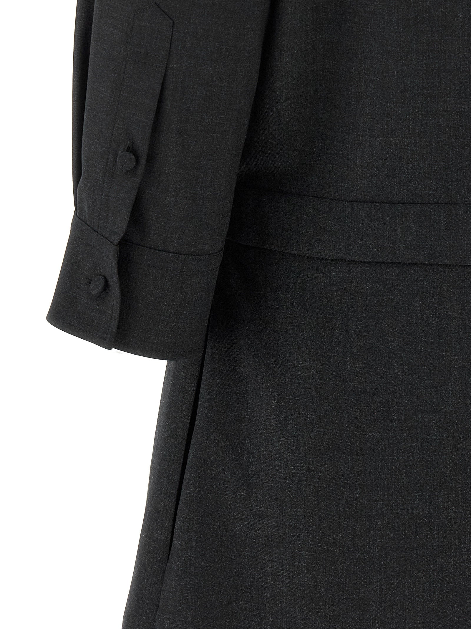 Gucci Gray Wool Short Women's Dress