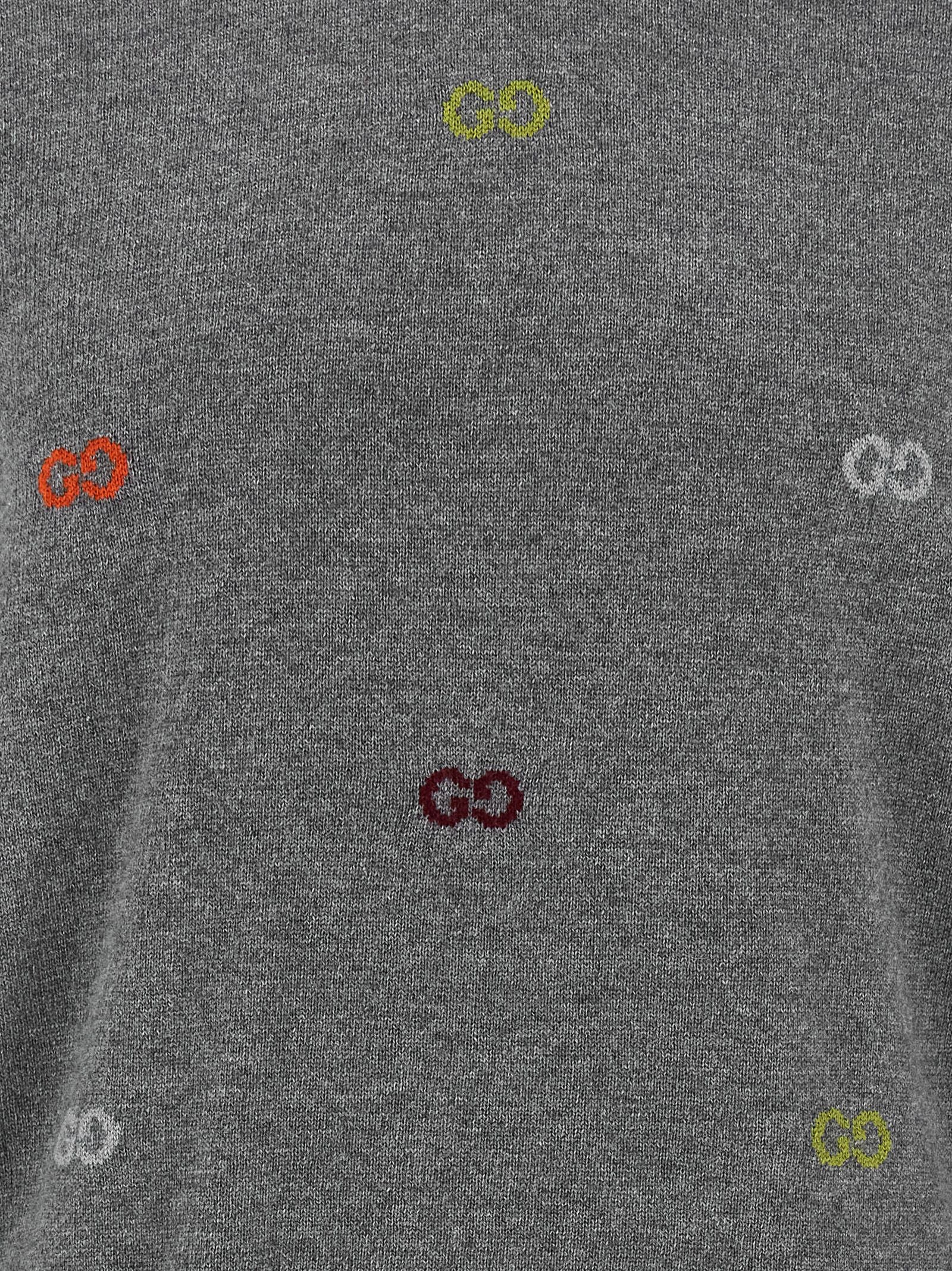 Gucci Gray Cashmere Men's Cardigan