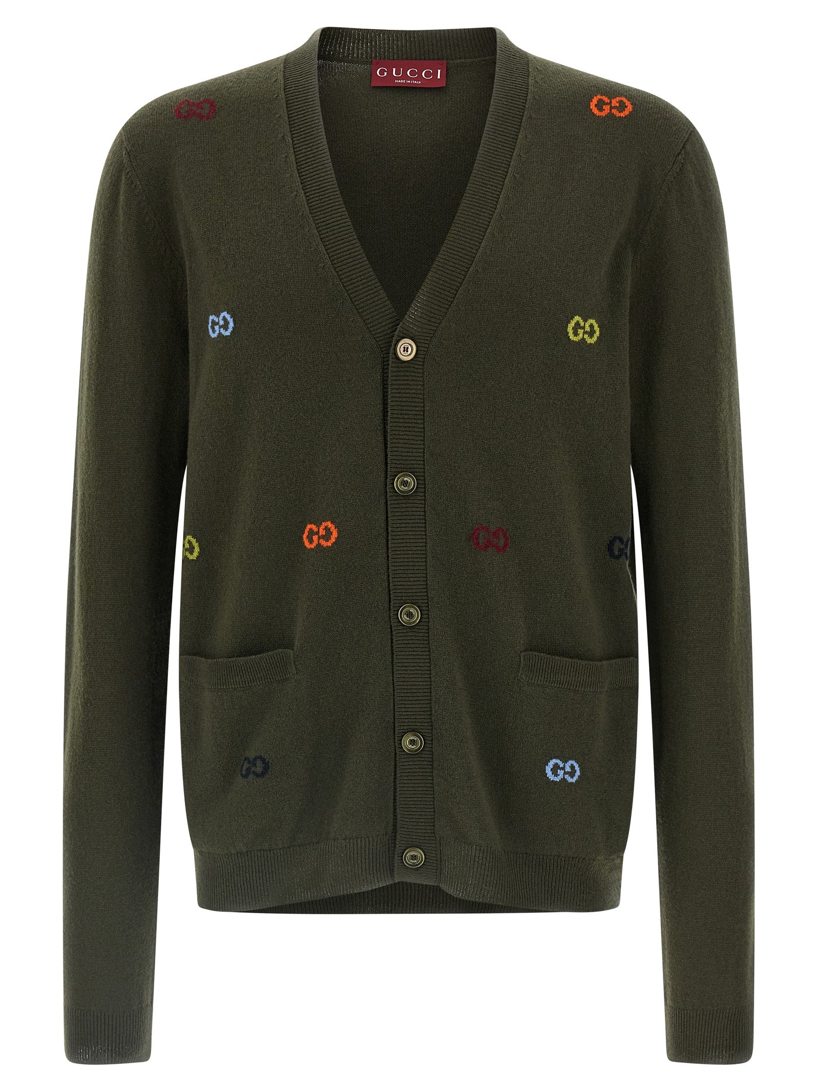 Gucci Bicolor Cashmere Men's Cardigan