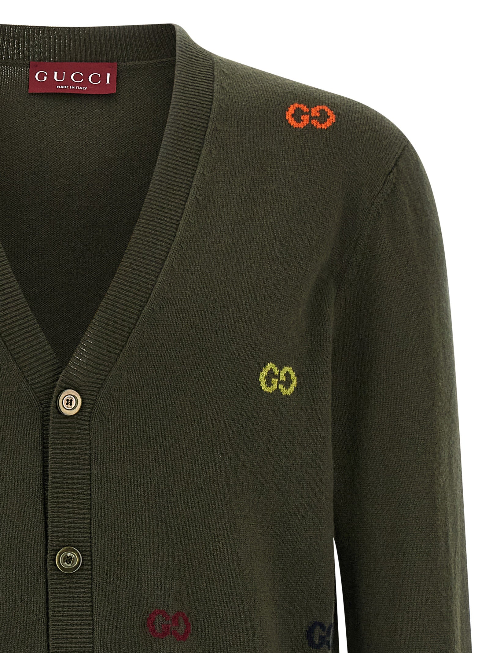 Gucci Bicolor Cashmere Men's Cardigan
