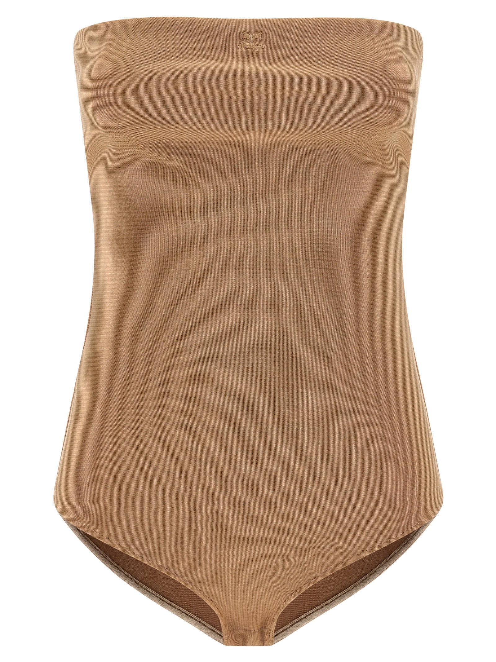 Courrèges Beige Viscose Women's Bodysuit