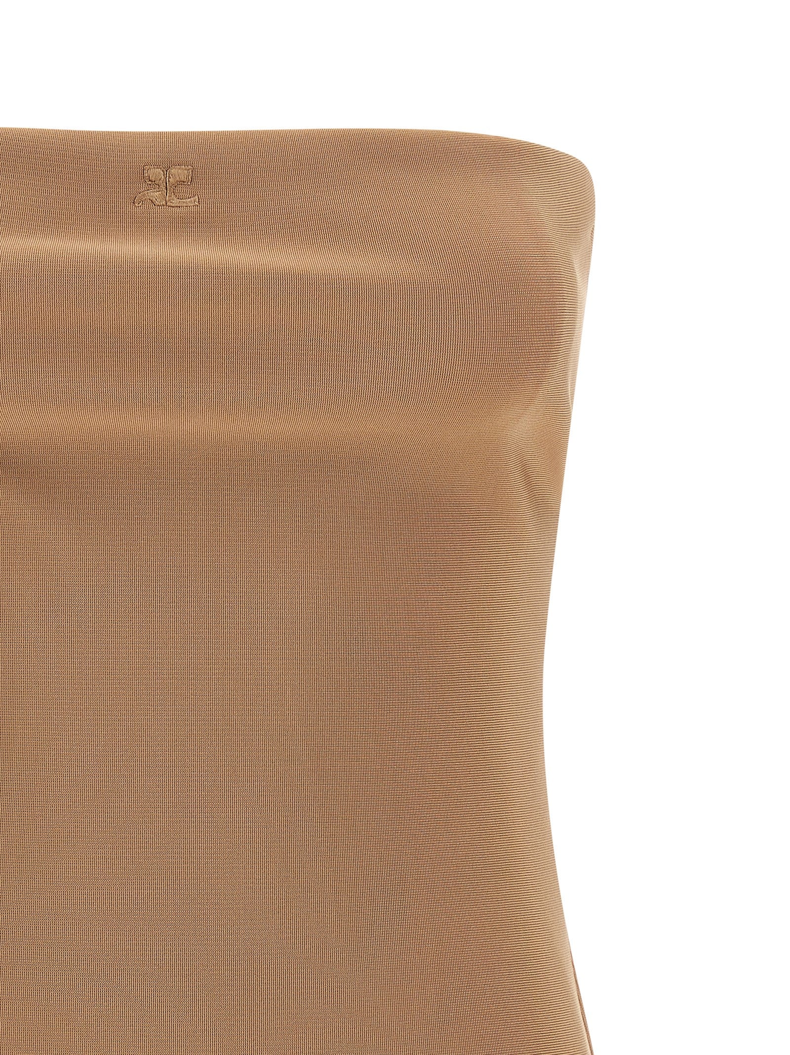 Courrèges Beige Viscose Women's Bodysuit