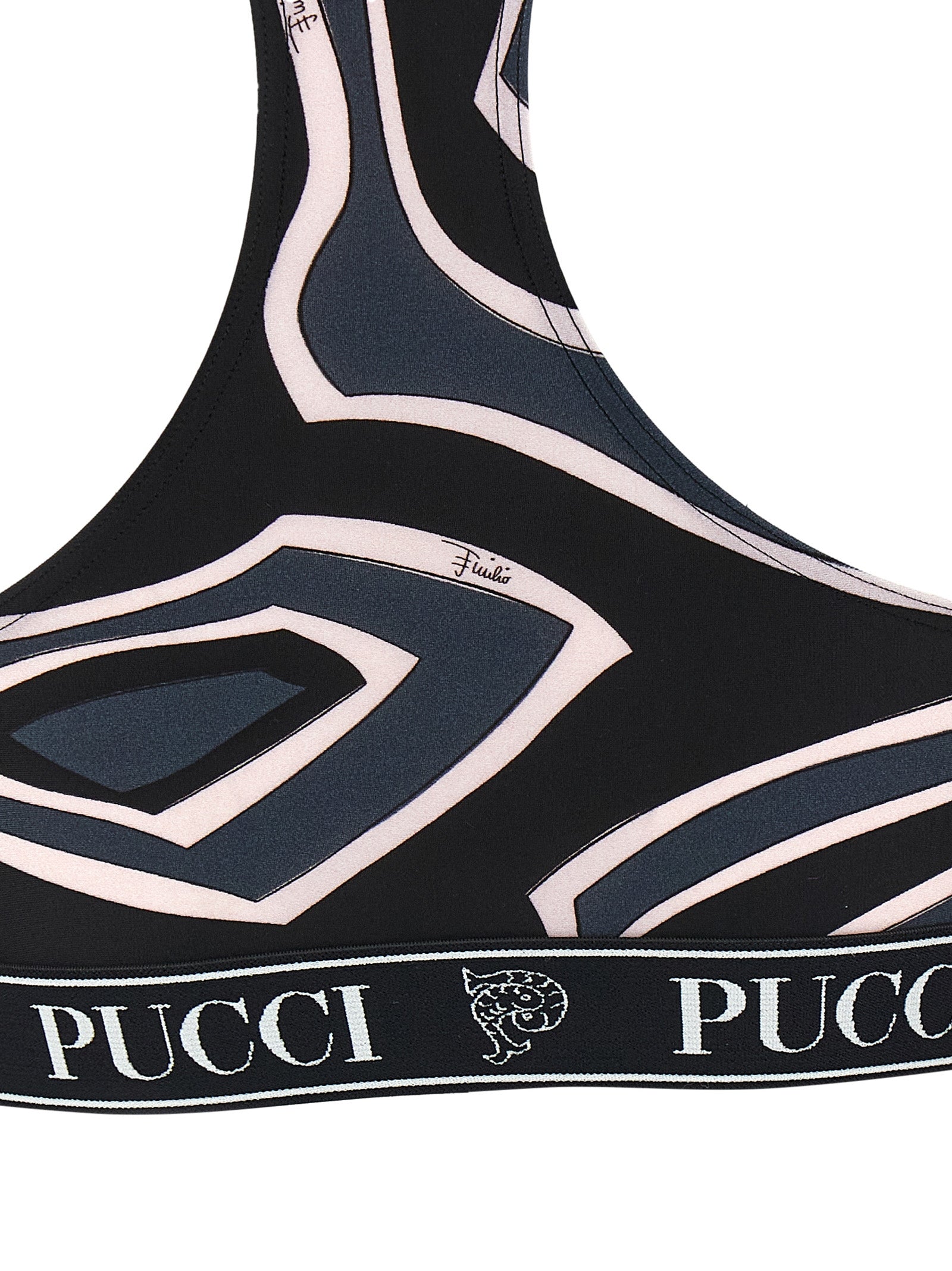 Emilio Pucci Black Polyamide Sport Women's Bra